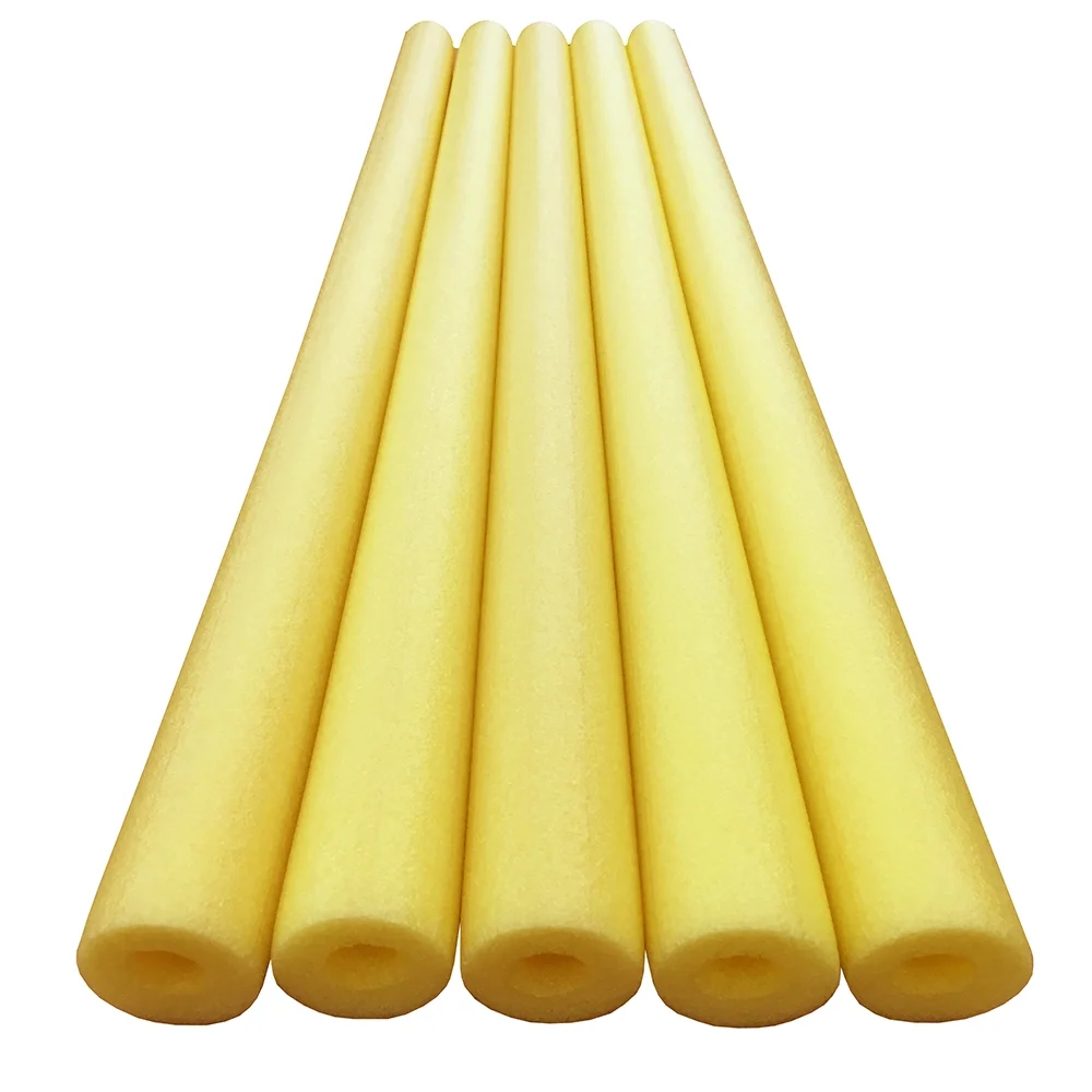 Oodles of Noodles Deluxe Foam Pool Swim Noodles - 5 Pack Yellow