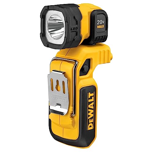 DEWALT 20V MAX LED Work Light, Magnetic, Freestanding and Clip-On, Bare Tool Only (DCL044)