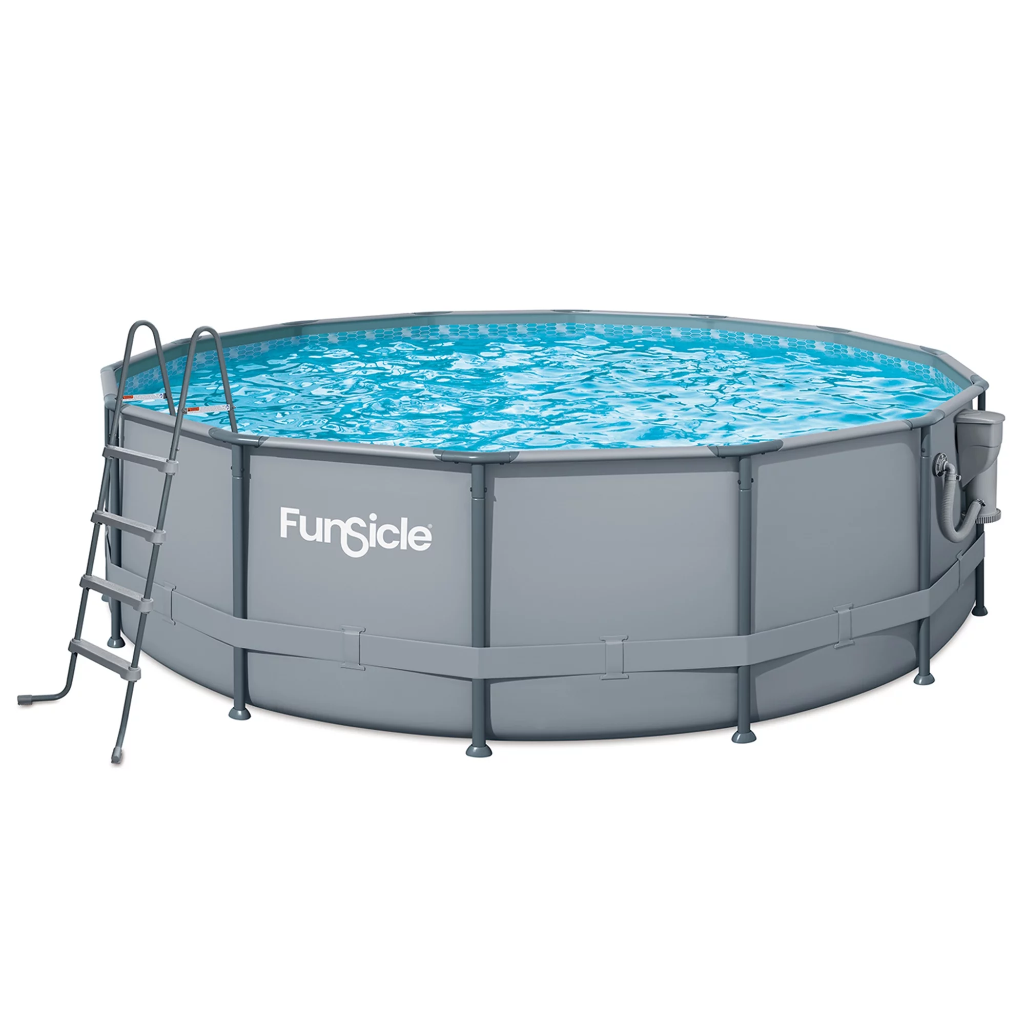 Funsicle 16 ft Oasis Above Ground Swimming Frame Pool, Round, Age 6 & up