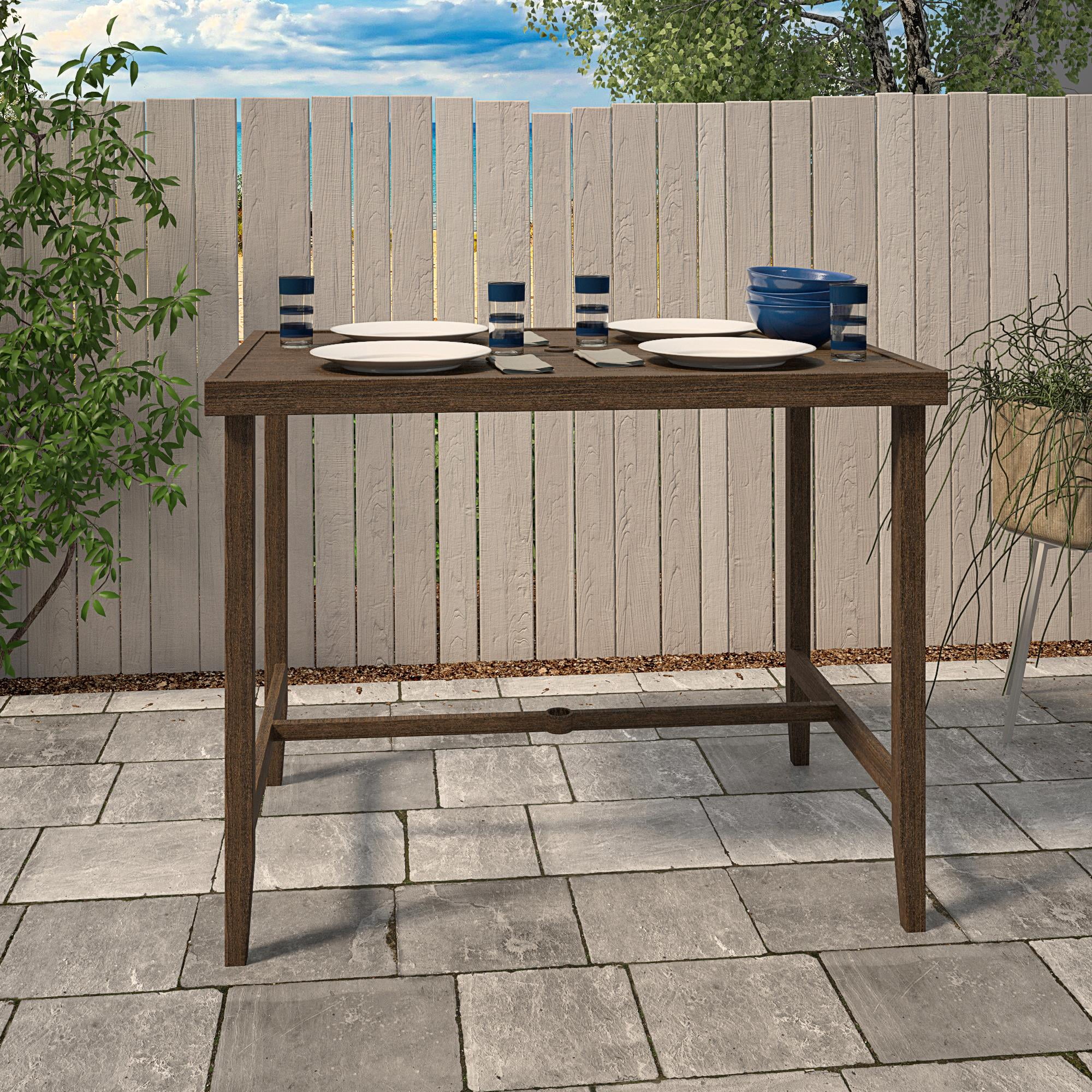 COSCO Outdoor Living, Patio Bar Table, Steel, Dark Brown