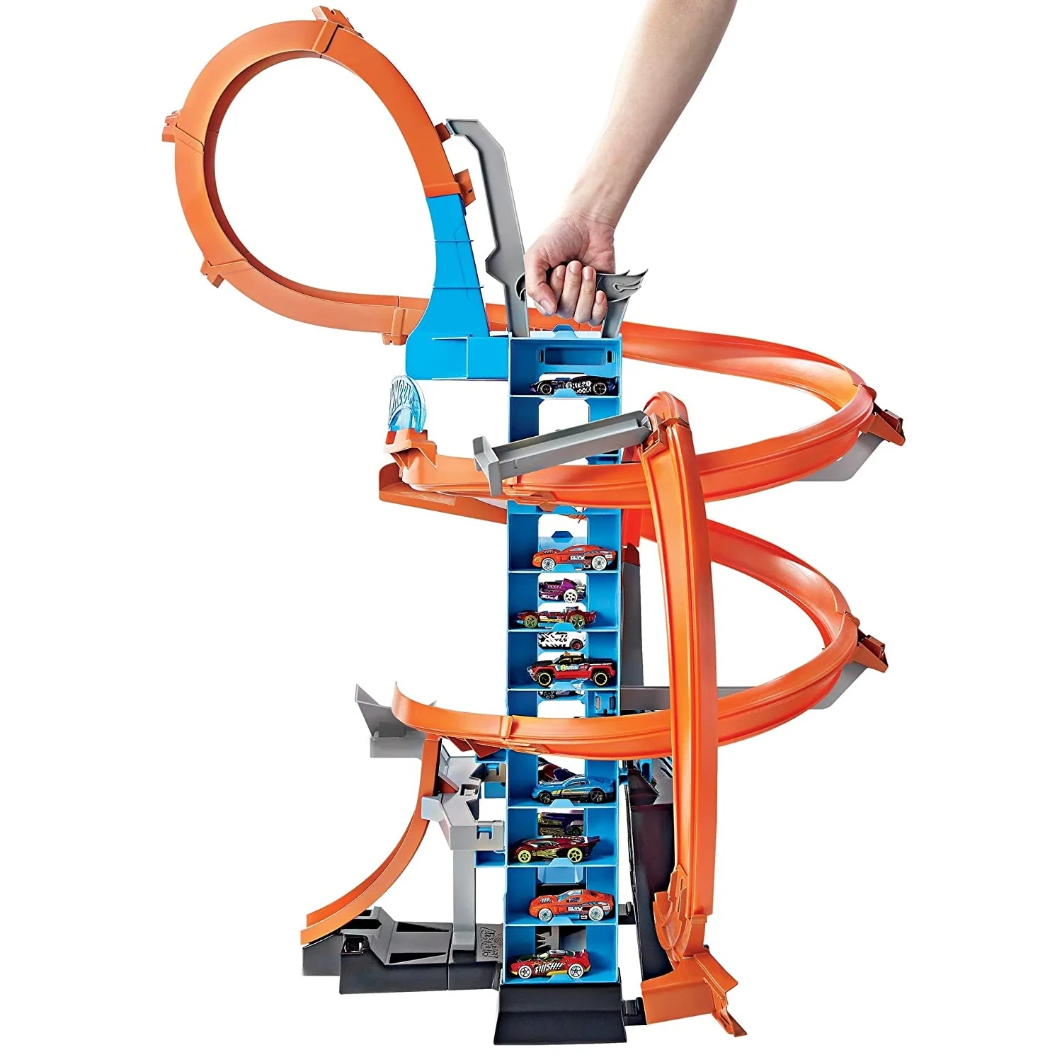 Hot Wheels GWT39 Action Sky Crash Tower Track Motorized Racing Playset Toy