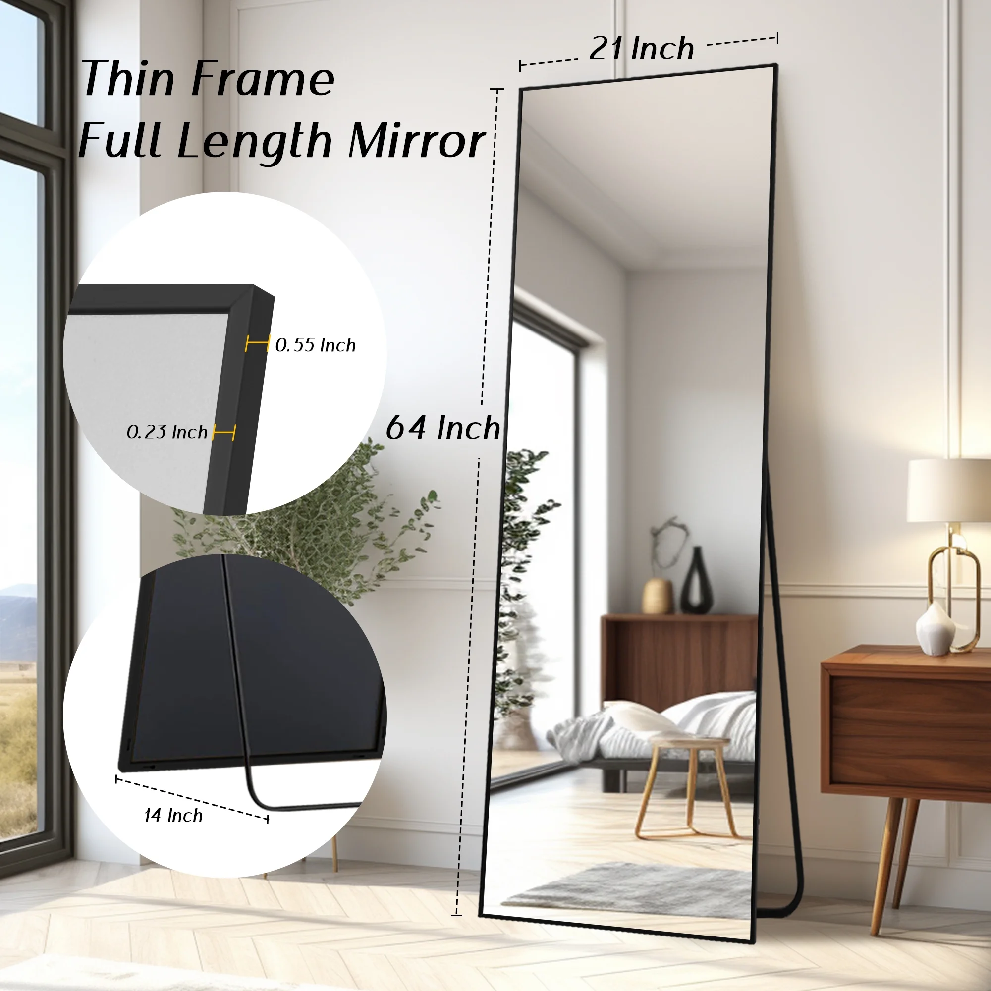 Melodieux Full Length Mirror 64