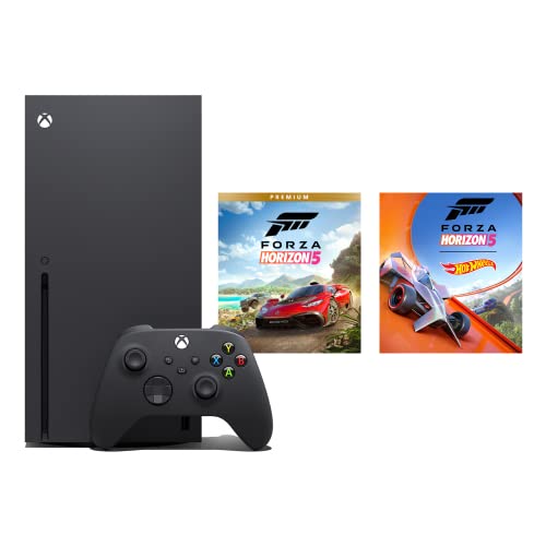 Xbox Series X – Forza Horizon 5 Bundle (1TB SSD Xbox Video Gaming Console + 1 Xbox Wireless Controller + Forza Horizon 5 Game) (Renewed)