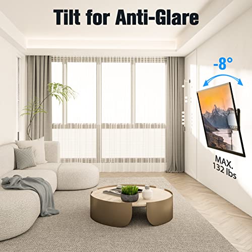 Mounting Dream UL Listed TV Mount for Most 37-75 Inch TV, Universal Tilt TV Wall Mount Fit 16