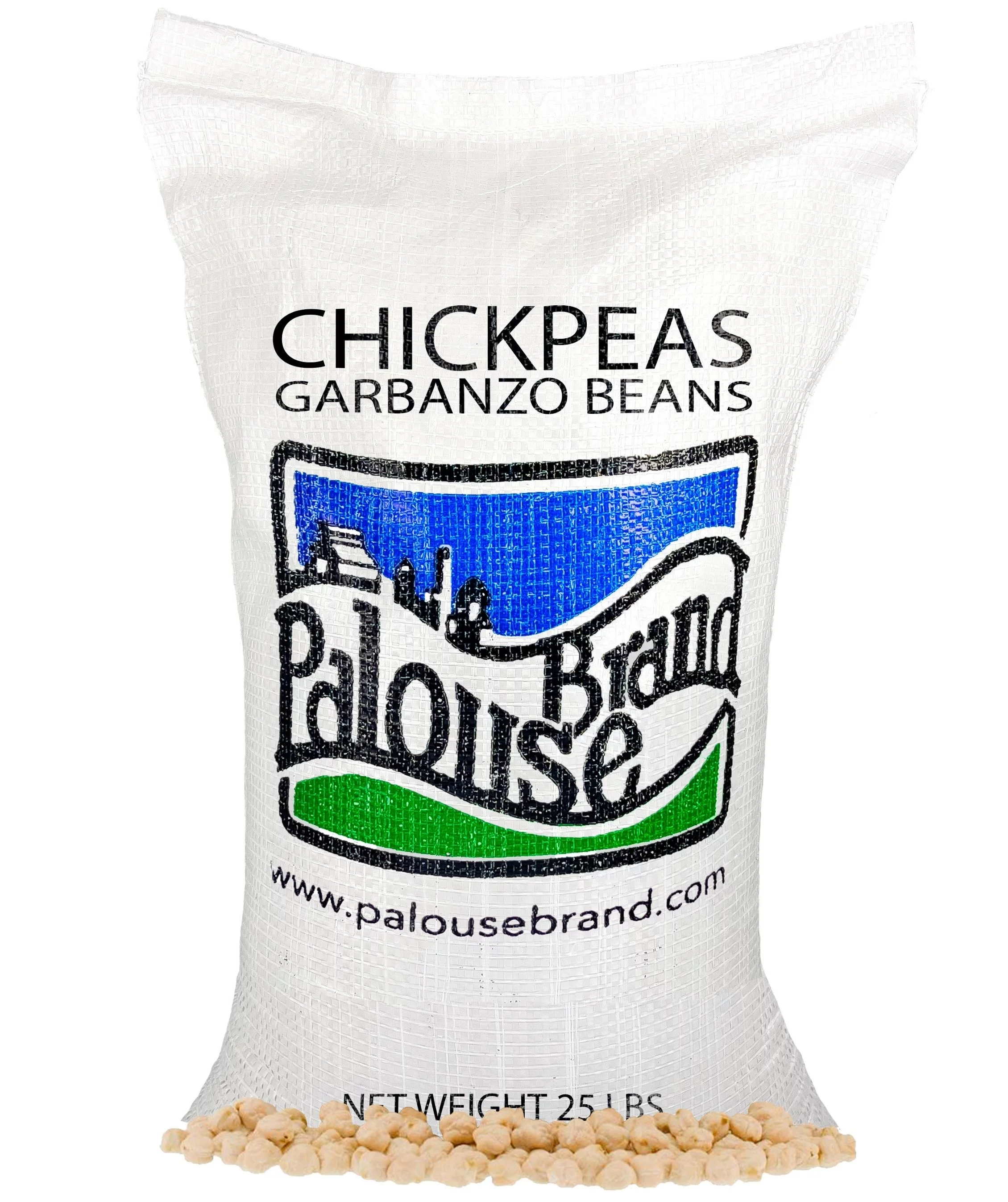 Non-GMO | Chickpeas | 25 lbs | Palouse Brand | USA Grown | Garbanzo Beans