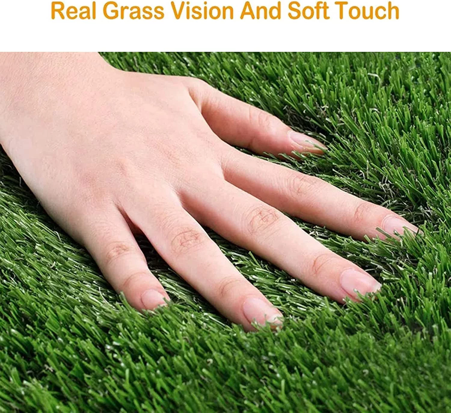 Artificial Grass Indoor Outdoor Turf Rug, Dog Potty Grass Mat with Drainage Holes, Fake Grass for Lawn Balcony Landscape Garden Decoration -2.2ft x 4ft