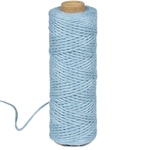 SMART&CASUAL 800 Ft Natural Jute Twine String Thin Ribbon Hemp Twine for Craft Plant Gift Wrapping Christmas Handmade Arts Decoration Packing String Home Decor (800 Ft (244M))