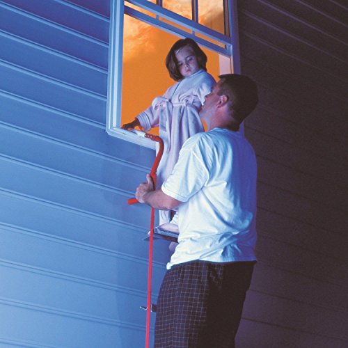 Kidde Fire Escape Ladder, 2-Story Rope Ladder, Extends to 13-Feet, Anti-Slip Rungs
