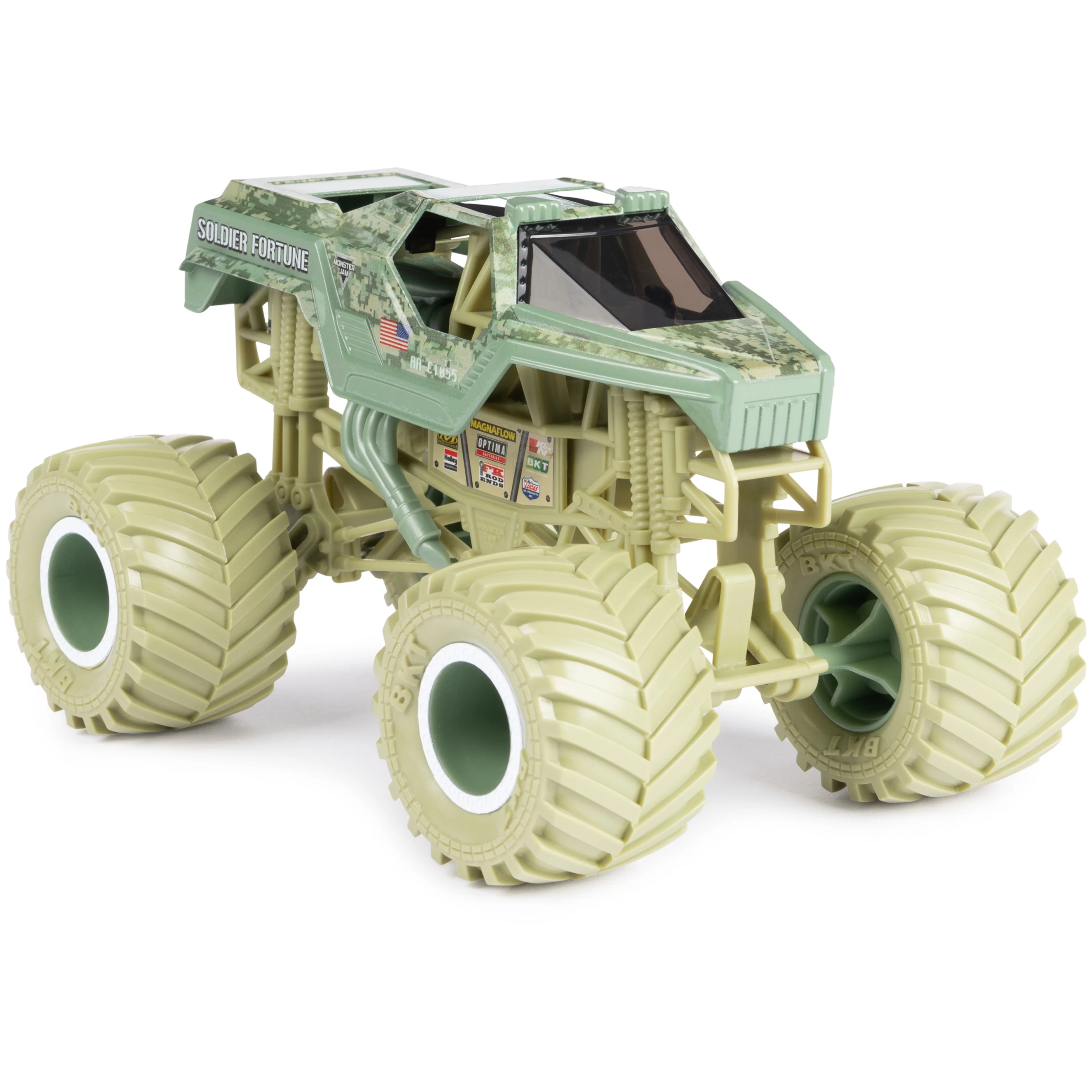 Monster Jam, Official Soldier Fortune Monster Truck, Collector Die-Cast Vehicle, 1:24 Scale, Kids Toys for Boys and Girls Ages 3 and up