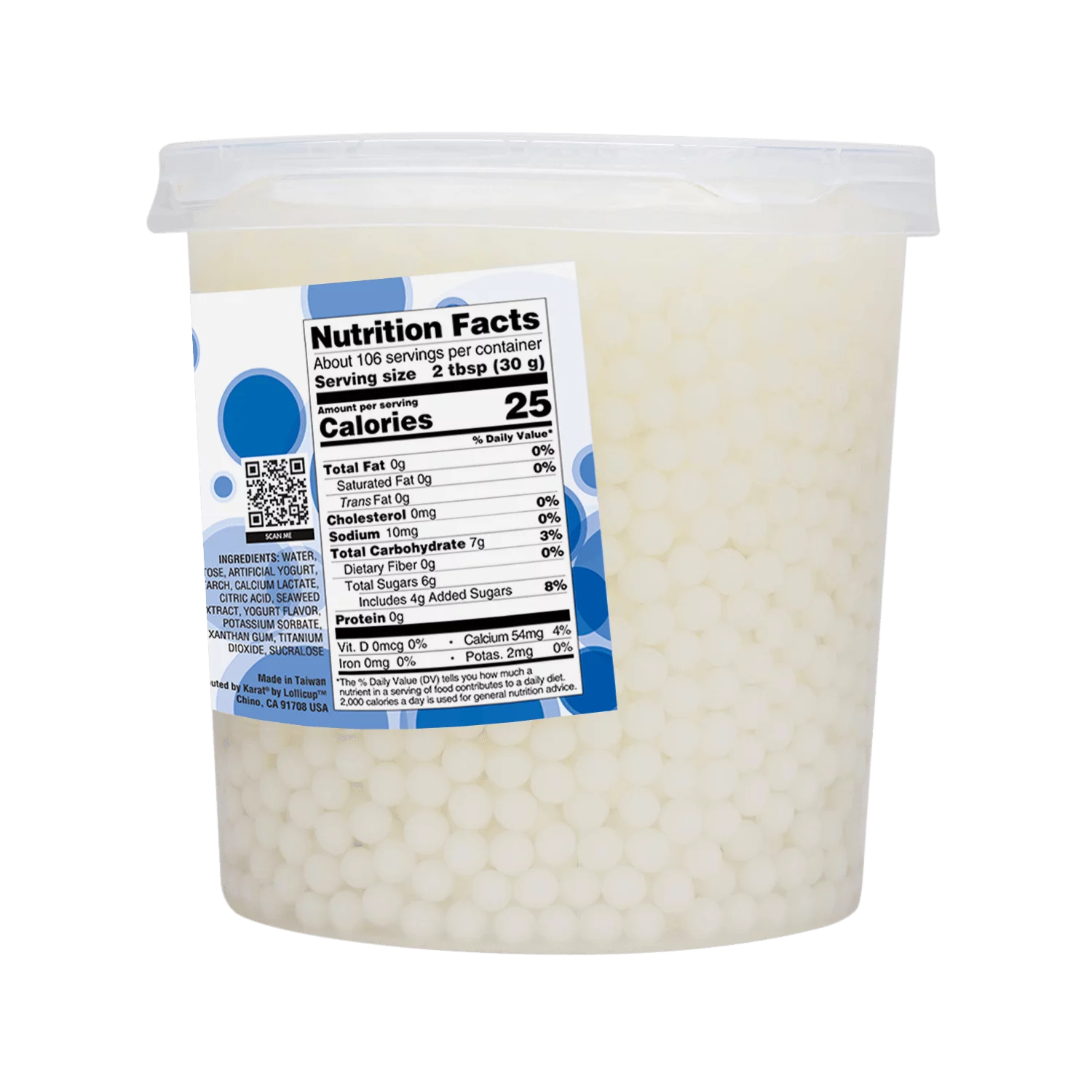 Tea Zone Yogurt Popping Pearls (7 lbs)