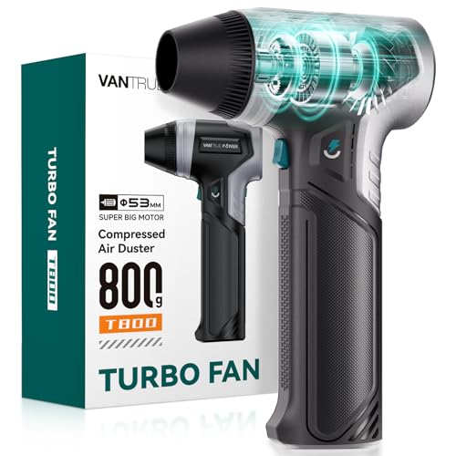 Electric Air Duster-28.22OZ Market Maximum Wind Pressure, Super Power Cordless Duster, Rechargeable Brushless Motor Durable Blower, 3-Gear Adjustable for Keyboard, Car, House, Patio