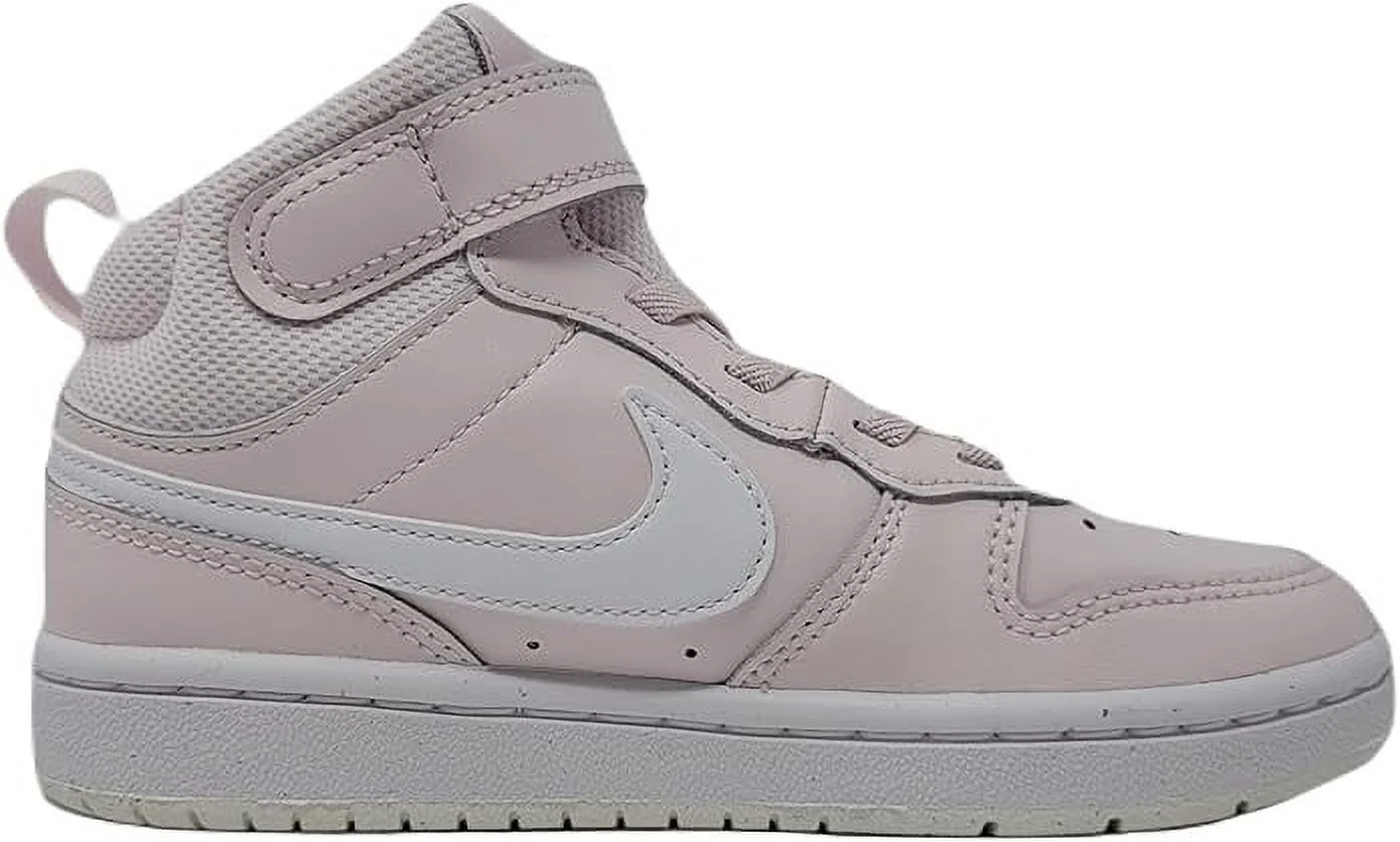 Nike Court Borough Mid 2 Boot PS, Pearl Pink/White-Summit White, 2.5 M US