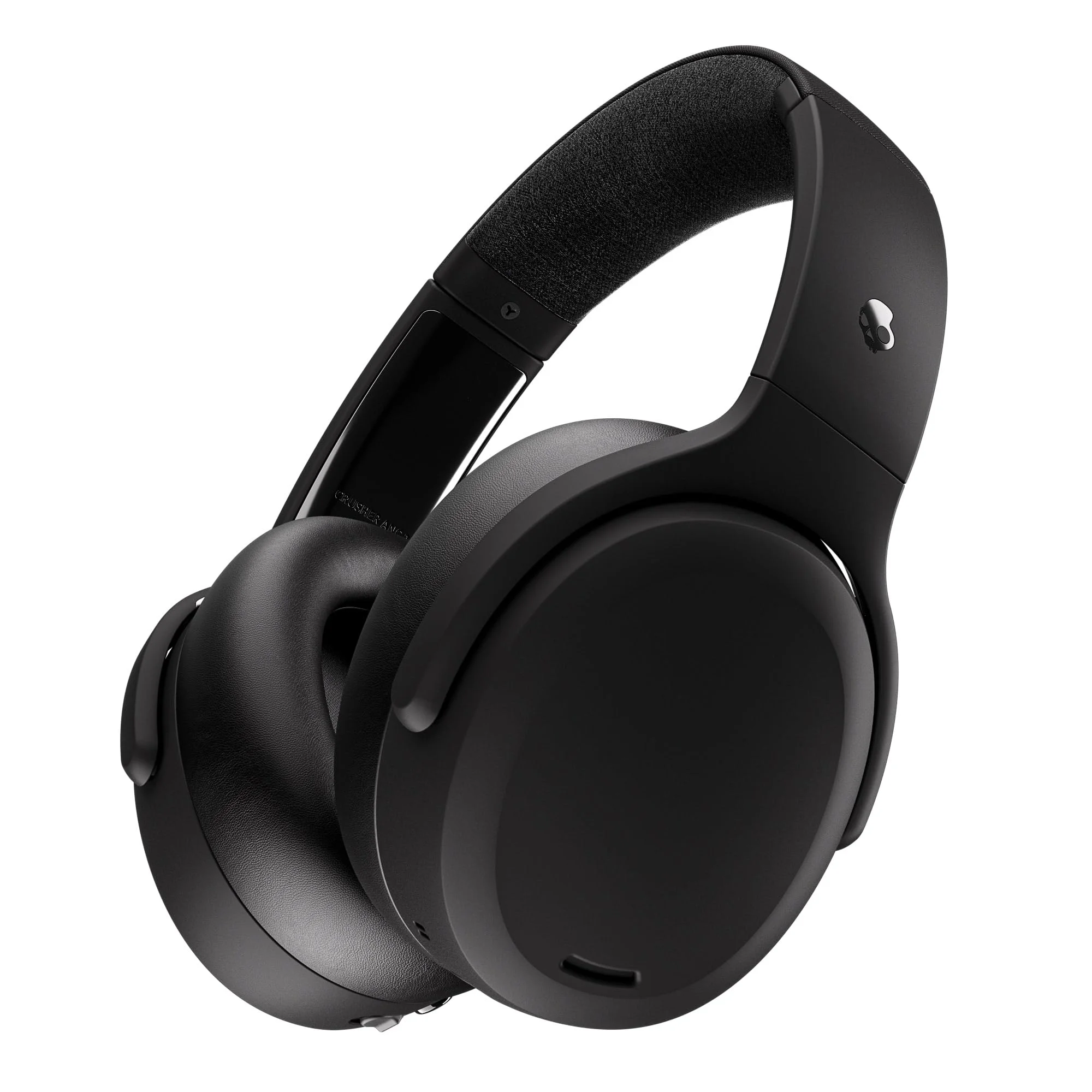 Skullcandy Crusher ANC 2 Over-Ear Noise Canceling Wireless Headphones with Sensory Bass, 50 Hr Battery, Skull-iQ, Alexa Enabled, Microphone, Works with Bluetooth Devices - Black (Renewed)