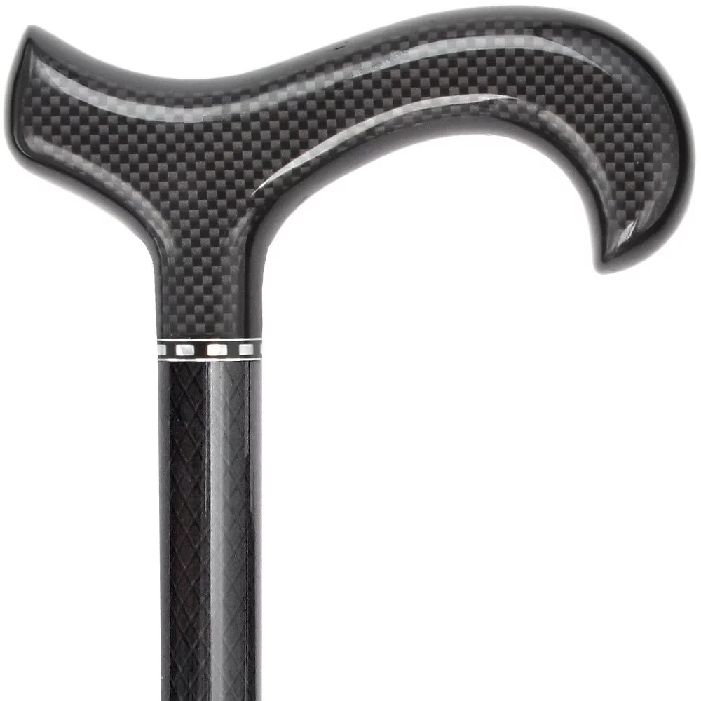 Mesh Carbon Black Standard Walking Cane