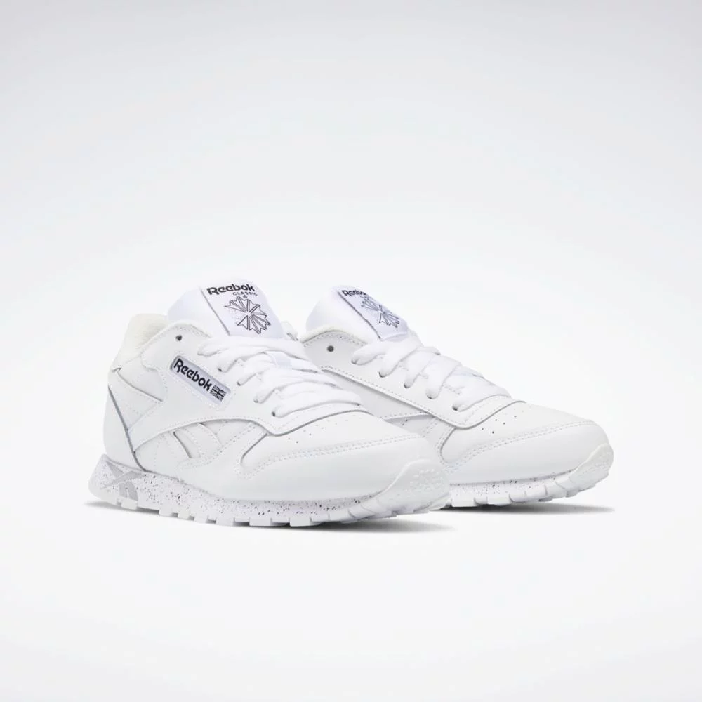 Reebok Footwear  Unisex' Cl Lthr Reebok Classics Ftw Kids White , 7 M US