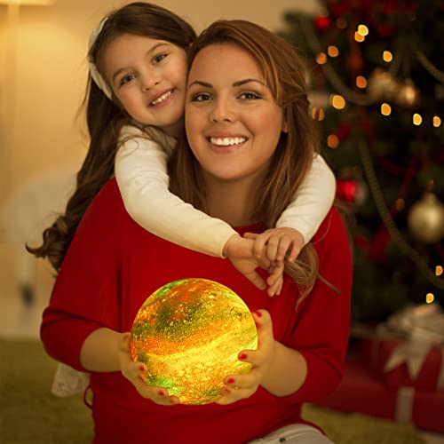 BRIGHTWORLD Moon Lamp Galaxy Lamp 5.9 inch 16 Colors LED 3D Moon Light, Remote & Touch Control Moon Night Light Gifts for Girls Boys Kids Women Birthday