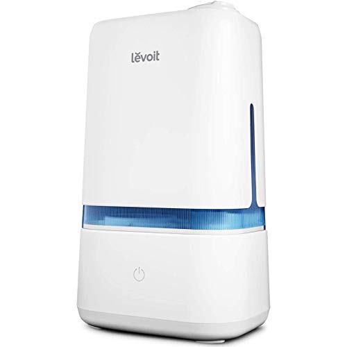 LEVOIT 4L Humidifiers for Bedroom Large Room & Essential Oil Diffuser, Quiet Cool Mist for Home, Baby and Plants, Last up to 40Hours, Dual 360° Rotation Nozzles, Handle Design, Auto Shut Off, Blue