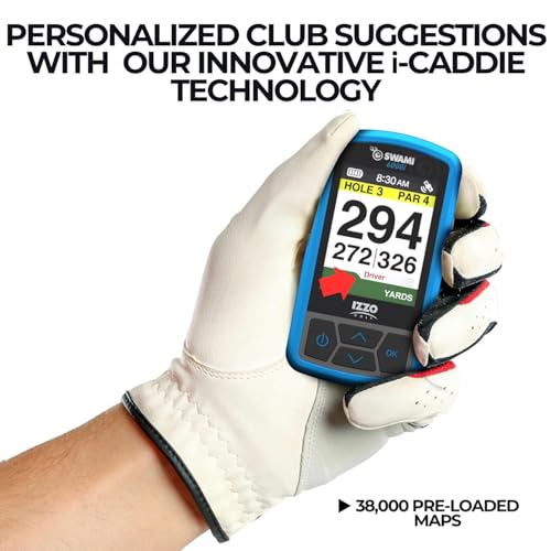 Izzo Swami 6000 Handheld Golf GPS Water-Resistant Color Display With 38,000 Course Maps & Scorekeeper Model may vary