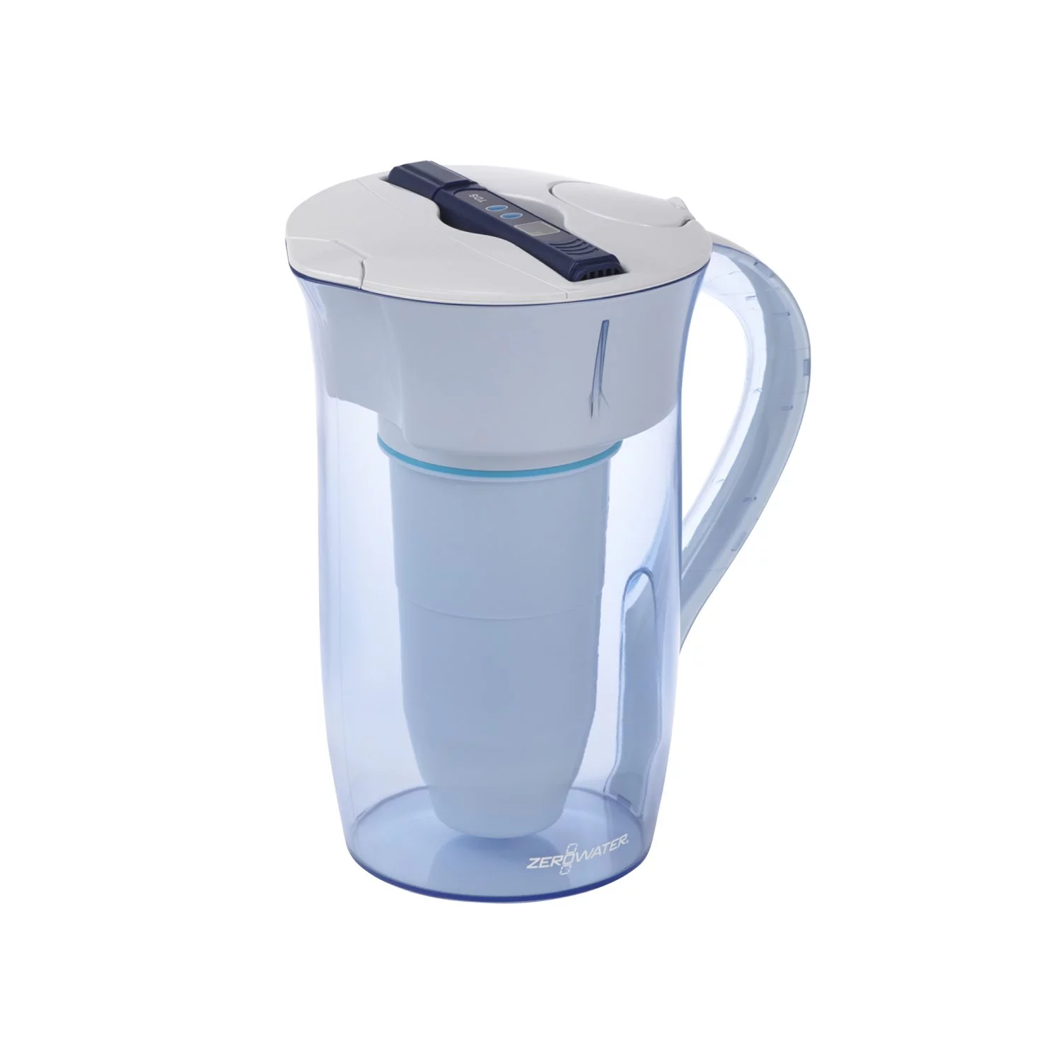 Zero Water ZR-0810-4 Round Water Filter Pitcher, 10 Cups, Blue