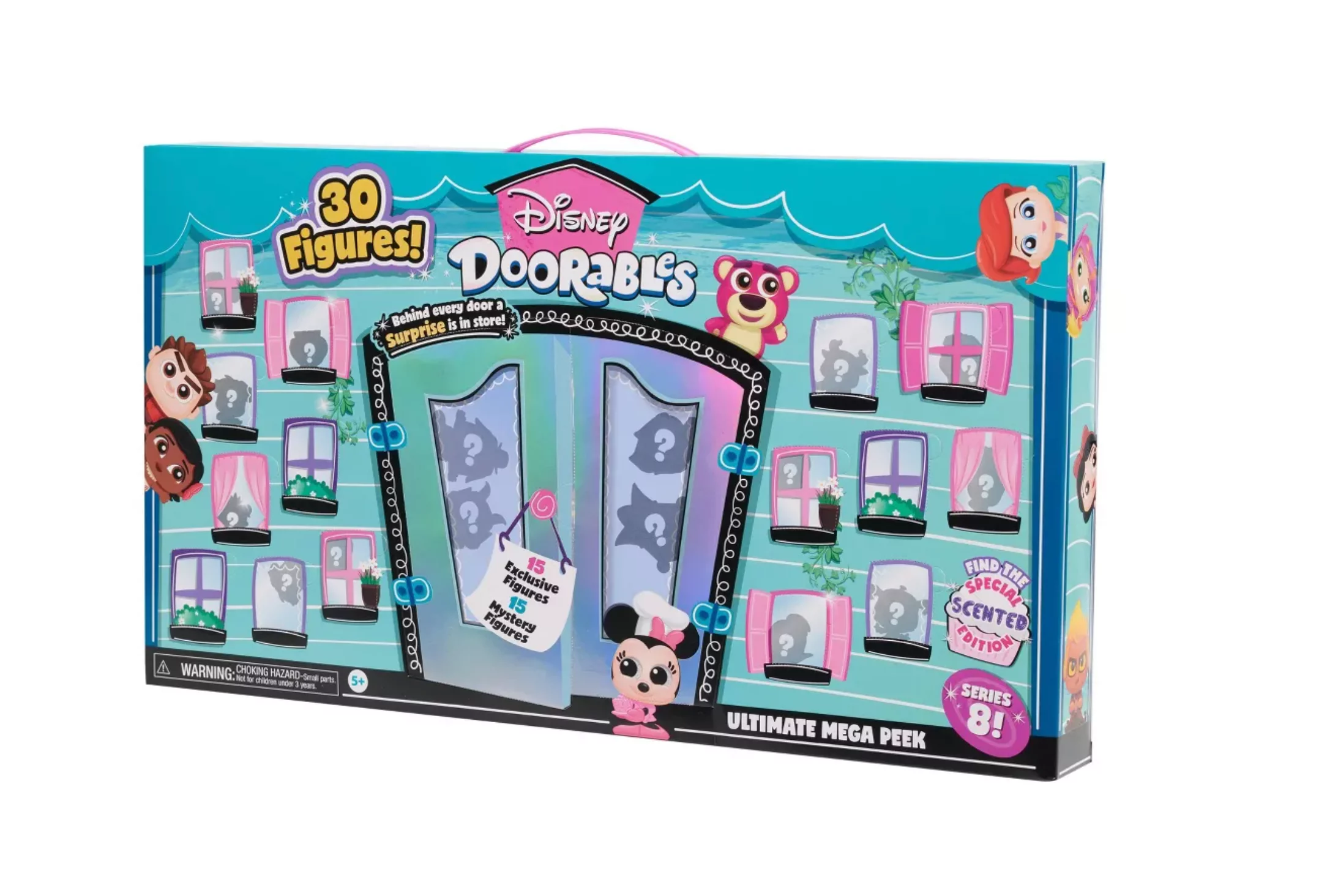 Disney Series 8 Ultimate MEGA Peek 30-Figure Playset (Includes 15 Exclusive Figures, Find the Special Scented Edition)