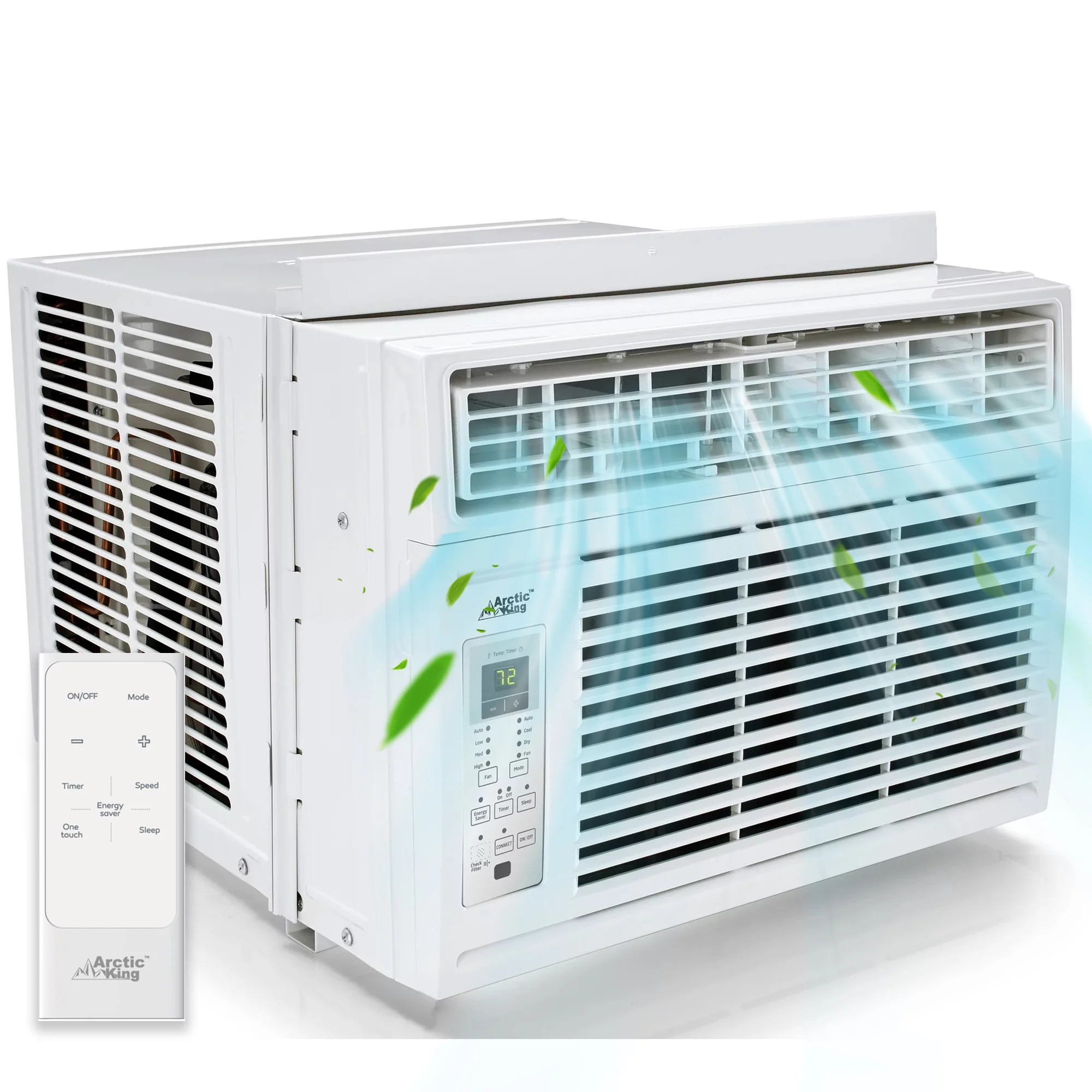 Arctic King 14,500 BTU Window Air Conditioner, Cools up to 700 Sq. Ft, with Digital Panel and Remote Control, Easy Installation, for House, Apartment, and Office