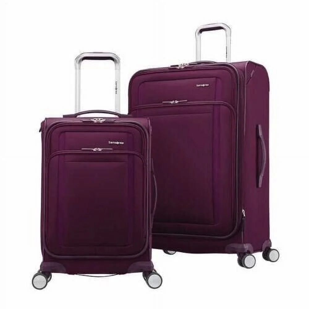 Samsonite Renew 2-Piece Luggage Set Deep  Purple Softside