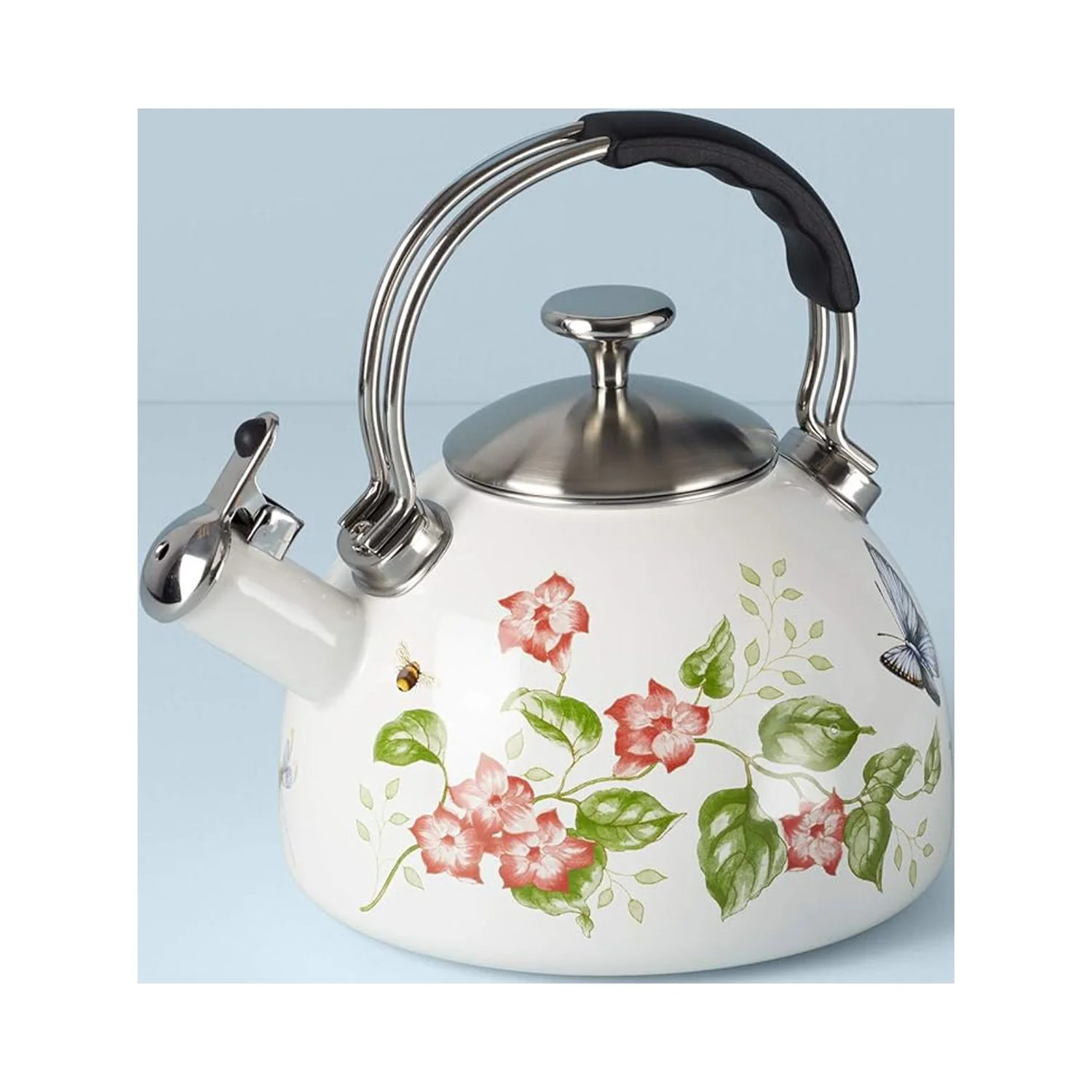 Lenox Butterfly Meadow Tea Kettle, Floral