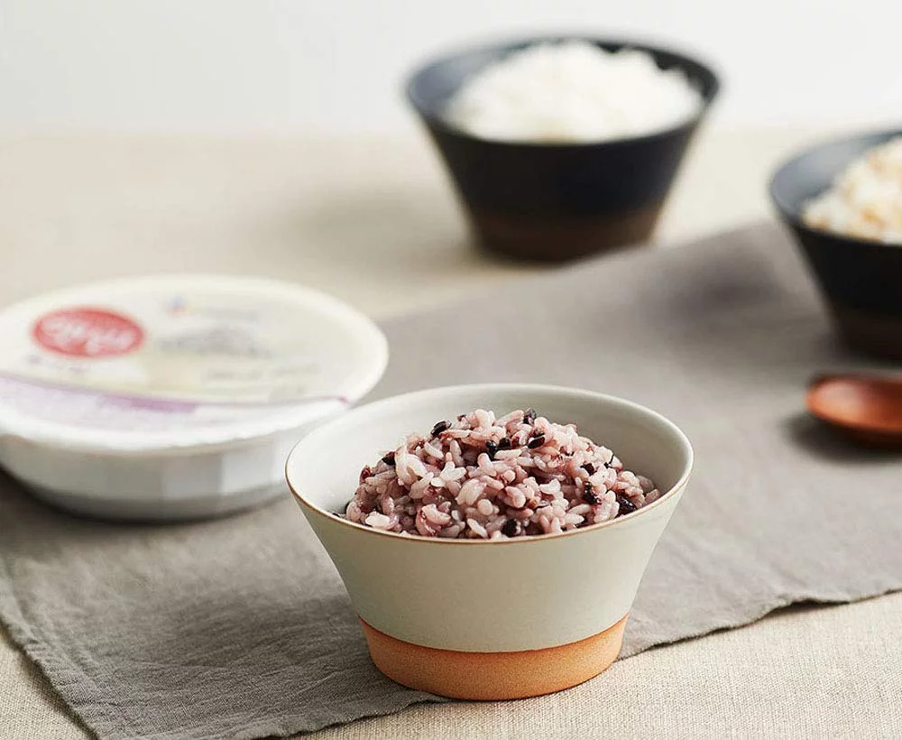 [12 Packs] CJ Korean Every Day Instant Black Rice 햇반 흑미밥 210g