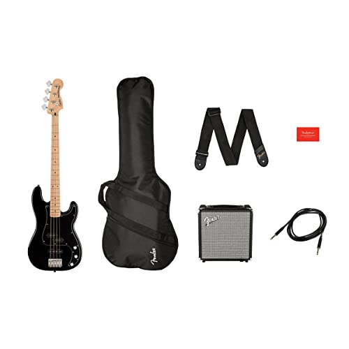 Fender 4 String bass-guitar-packages, Right, Black (0372981006)