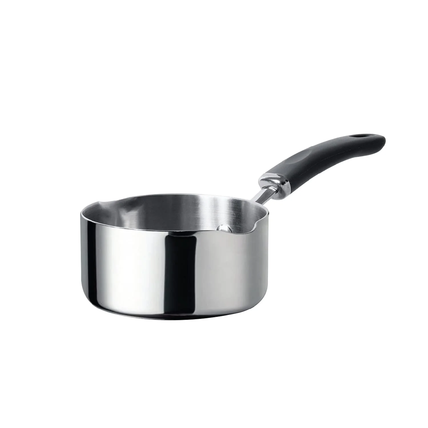 Meyer Trivantage Nickel Free Stainless Steel Triply Cookware Milkpan | Milk Pot | Tea Pan | Steel Pan Induction Bottom | Small Milk Boiling Vessel 14Cm, Silver