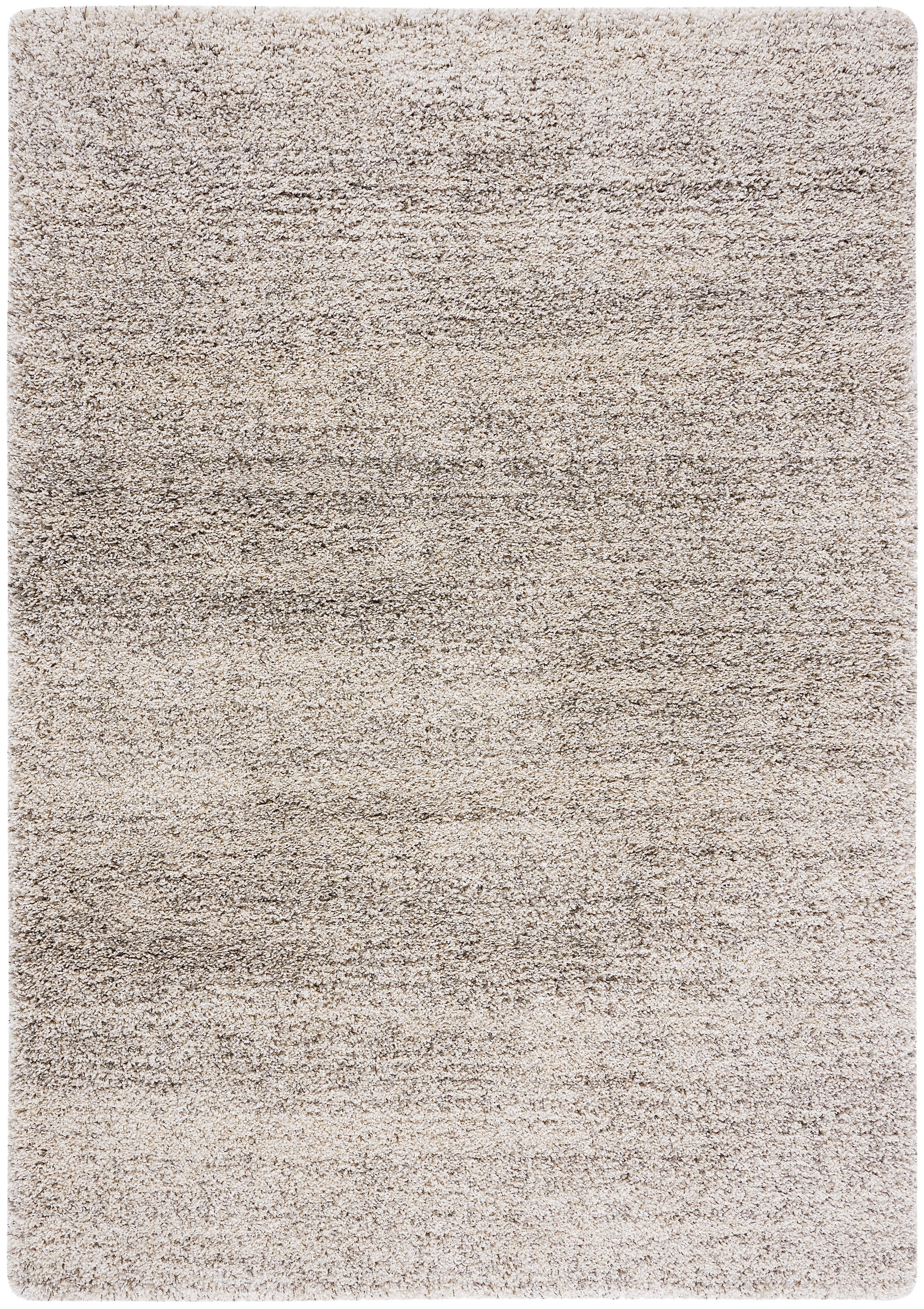 SAFAVIEH Hudson Shag Jaden Striped Area Rug, Ivory/Grey, 10' x 14'