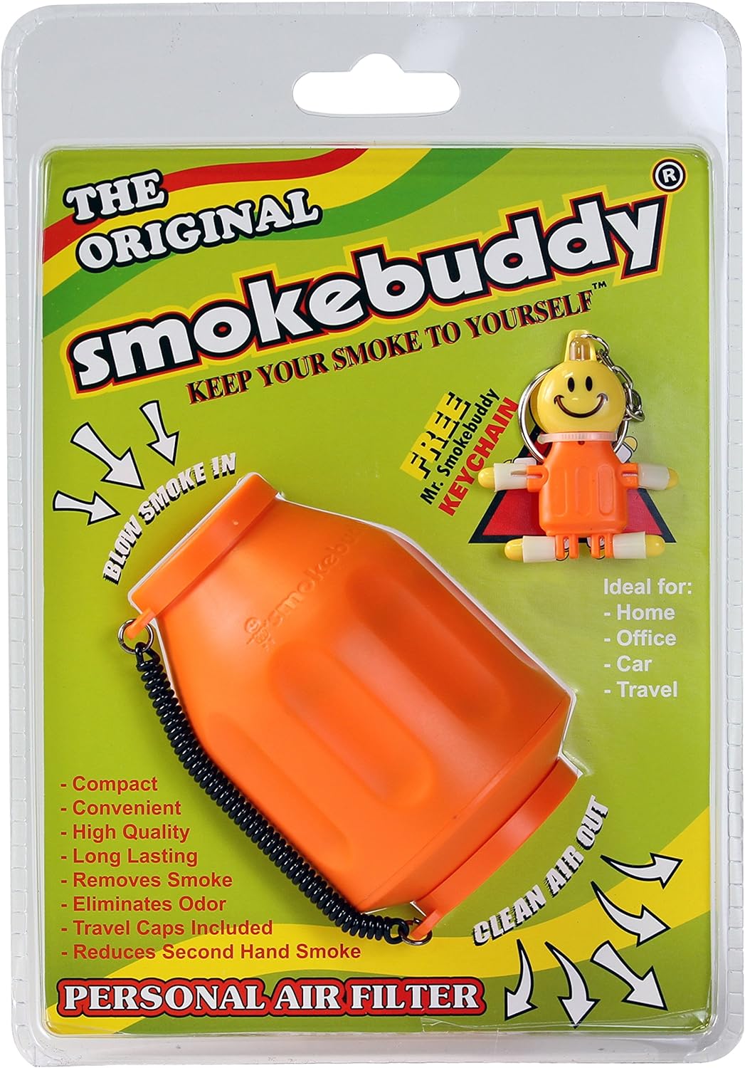 Smoke Buddy 0159-ORG Personal Air Filter, Orange