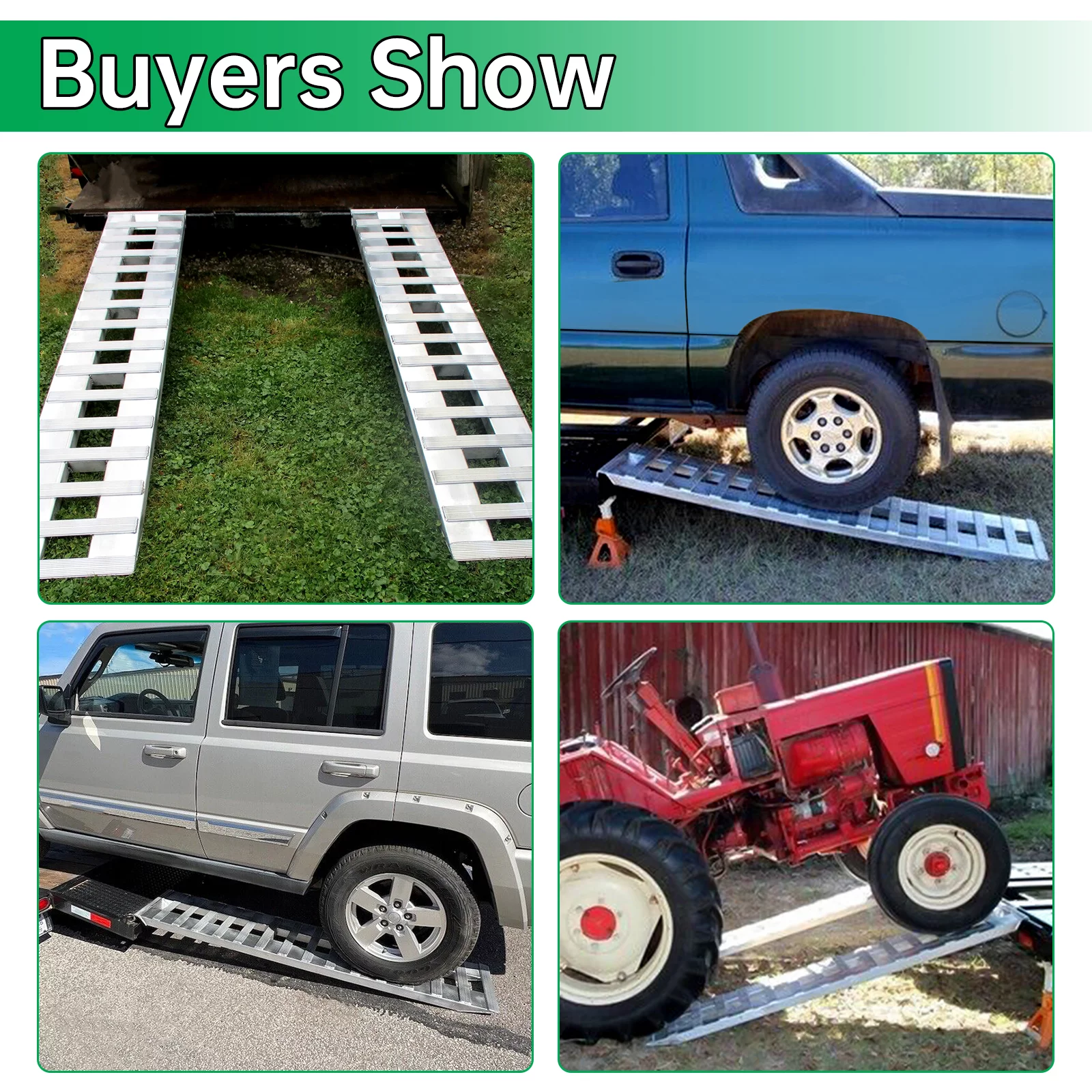 HECASA Pair Truck Car Auto Trailer Ramps 80