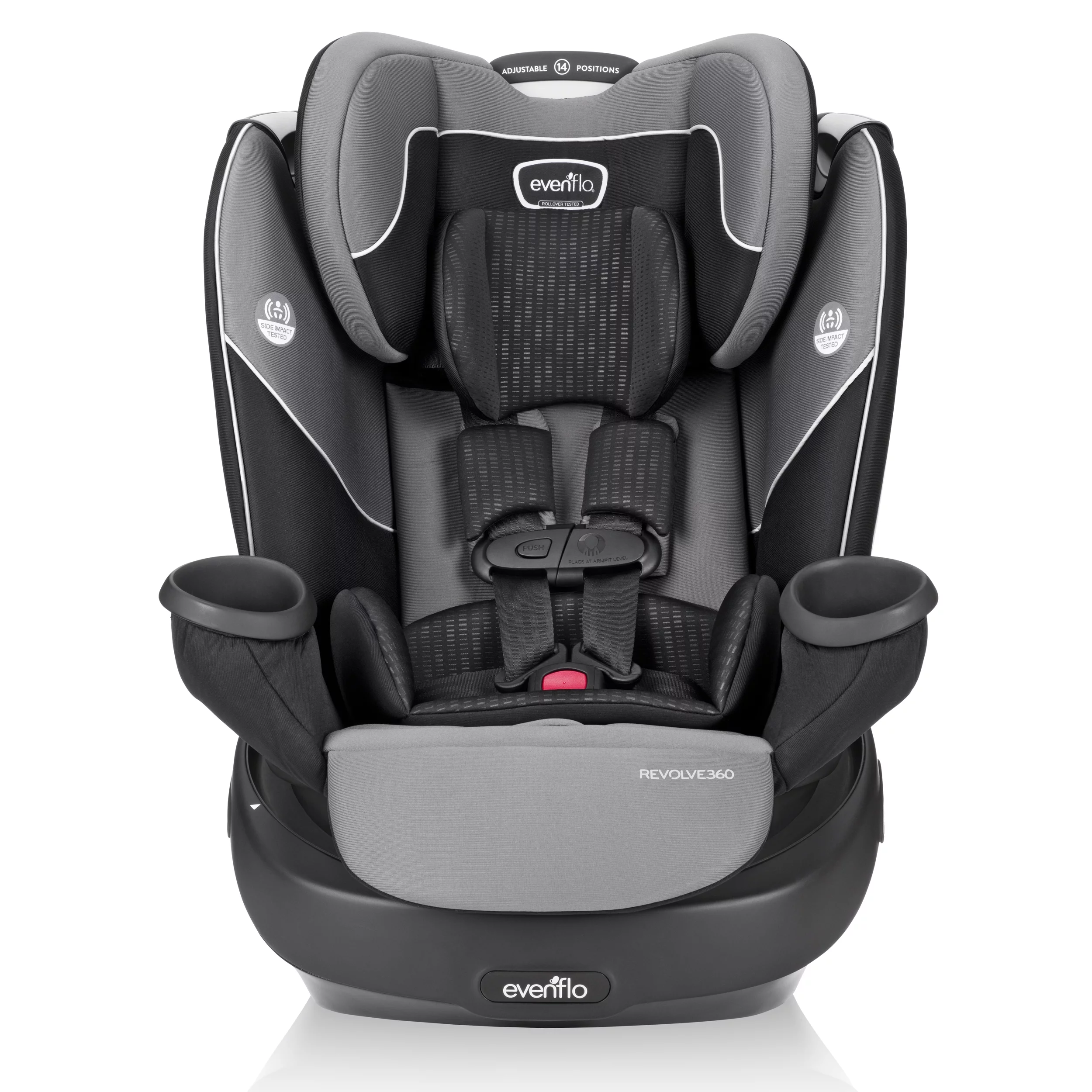 Evenflo Revolve360 Rotational All-In-One Convertible Car Seat (Amherst Gray)