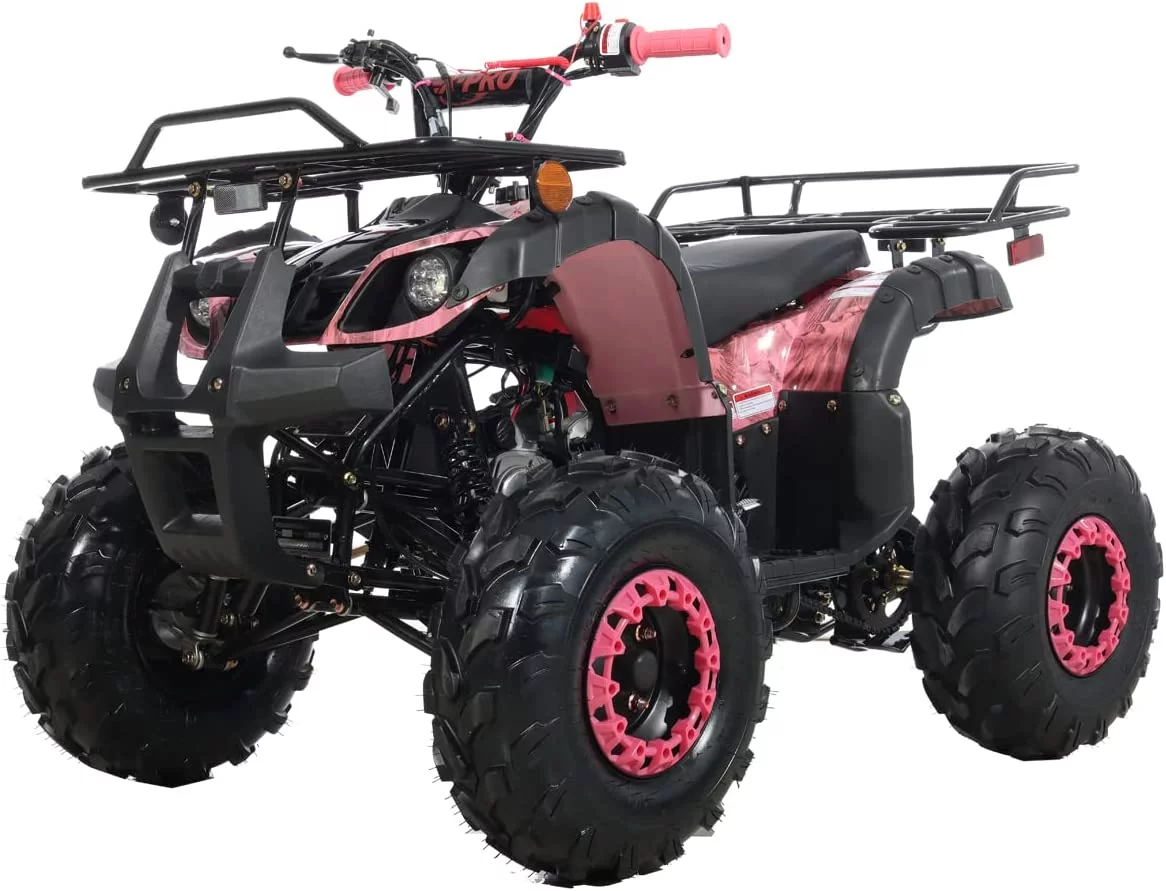 Supermach New CT 125 Gas 125cc All-Terrian Vehicle (ATV) for Youth and Kids - Pink