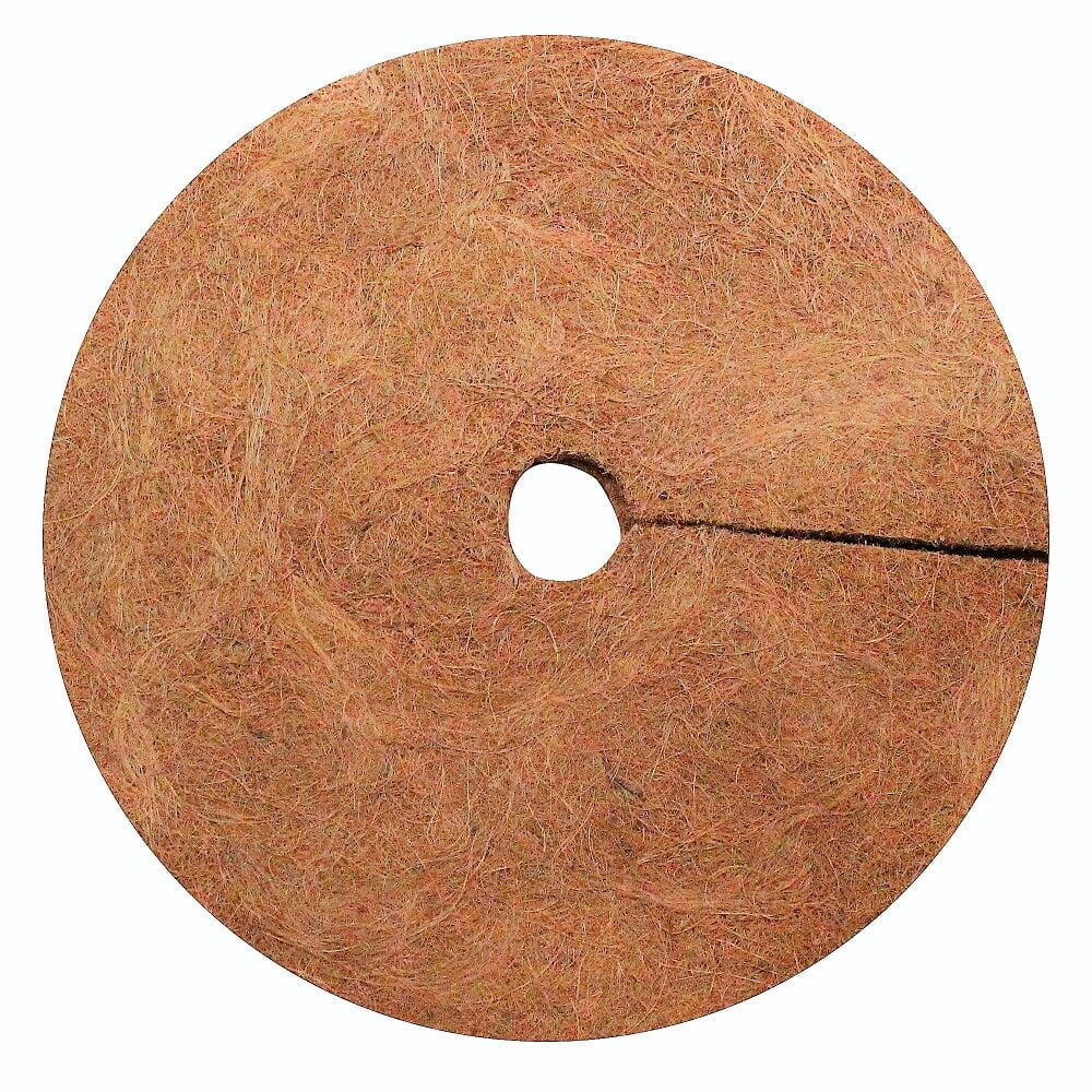 Envelor Coco Coir Tree Ring Mulch Mat Coconut Coir Fiber Tree Weed Barrier Ring Gardening Mulch Rings for Trees Plant Cover Planter Disc Root Protection for Plants Weed Control, 24 Inches, 20 Pack