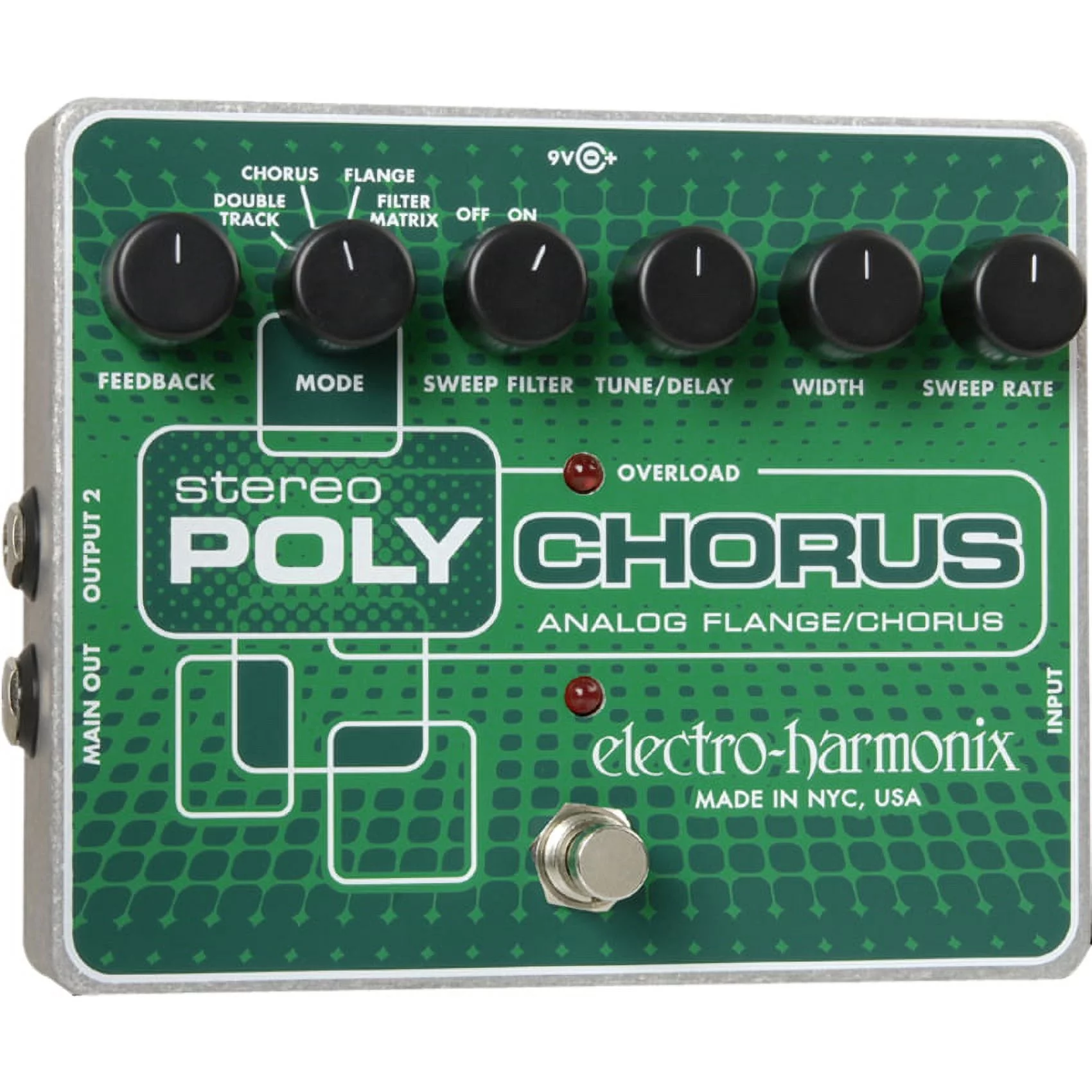 Electro-Harmonix Stereo Polychorus Analog Chorus/Flanger/Slapback Echo