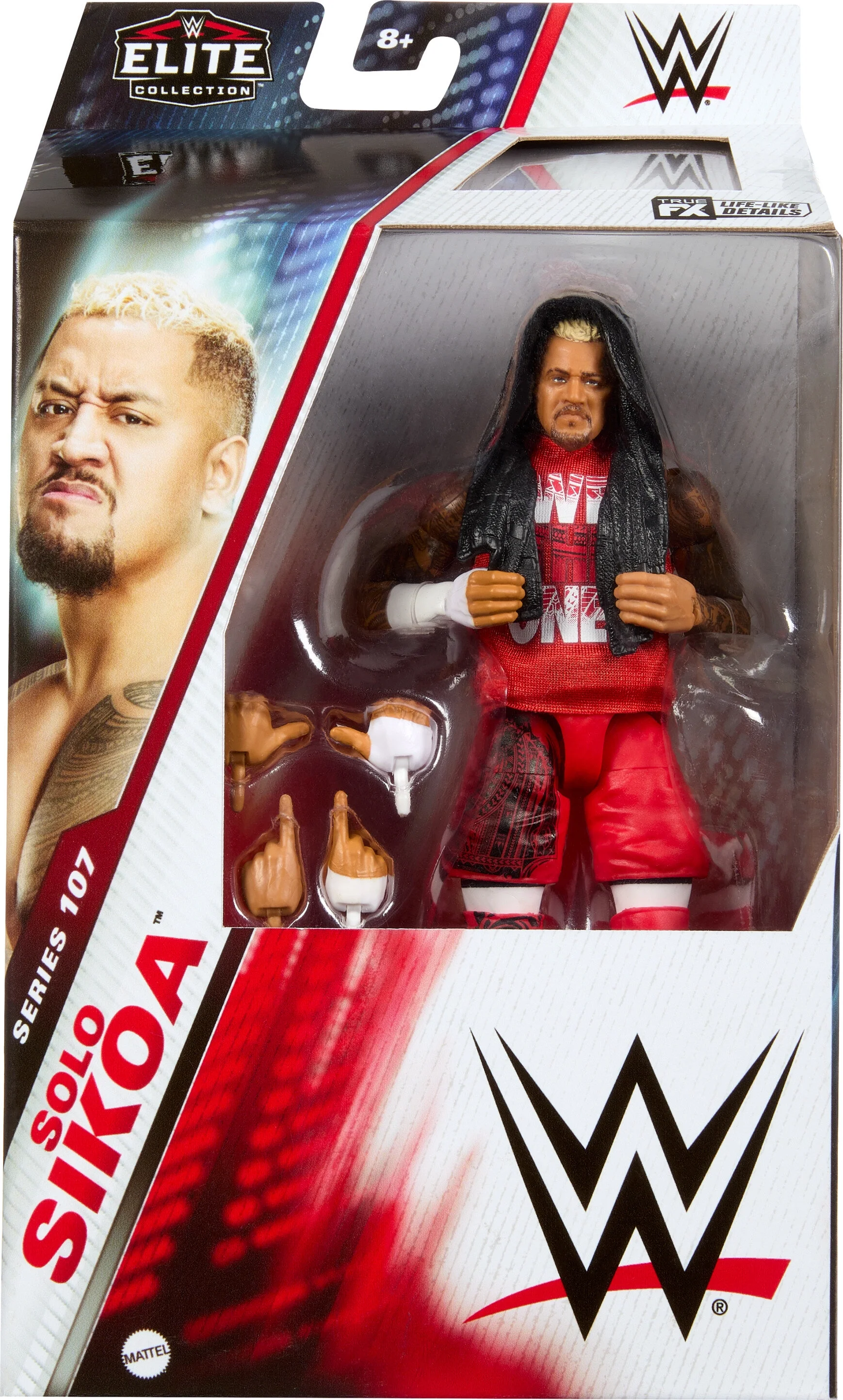 WWE Elite Solo Sikoa Action Figure, 6-inch Collectible Superstar with Articulation & Accessories