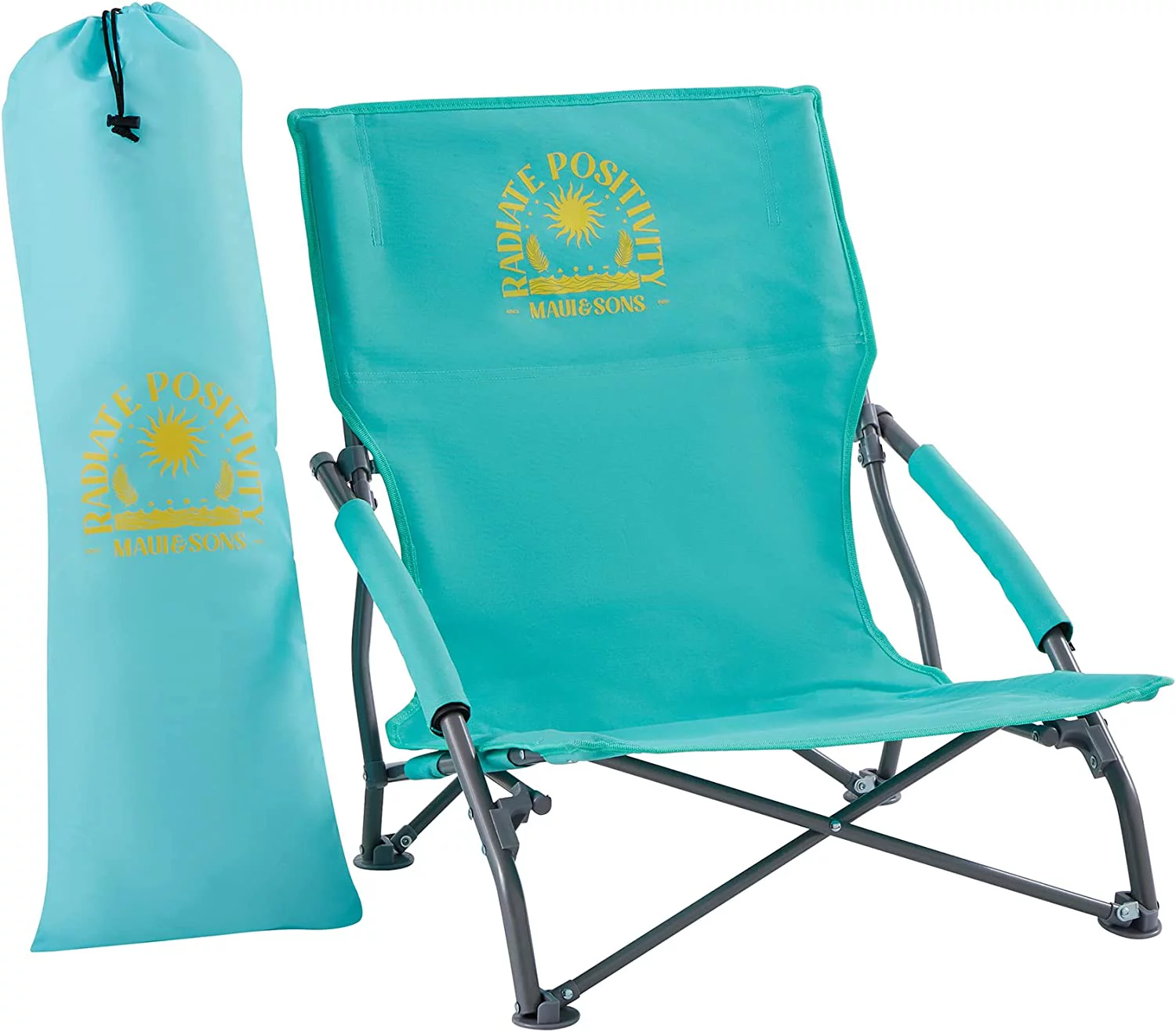 Maui and Sons Comfort Sling Back Bag Beach Camping Picnic Chair