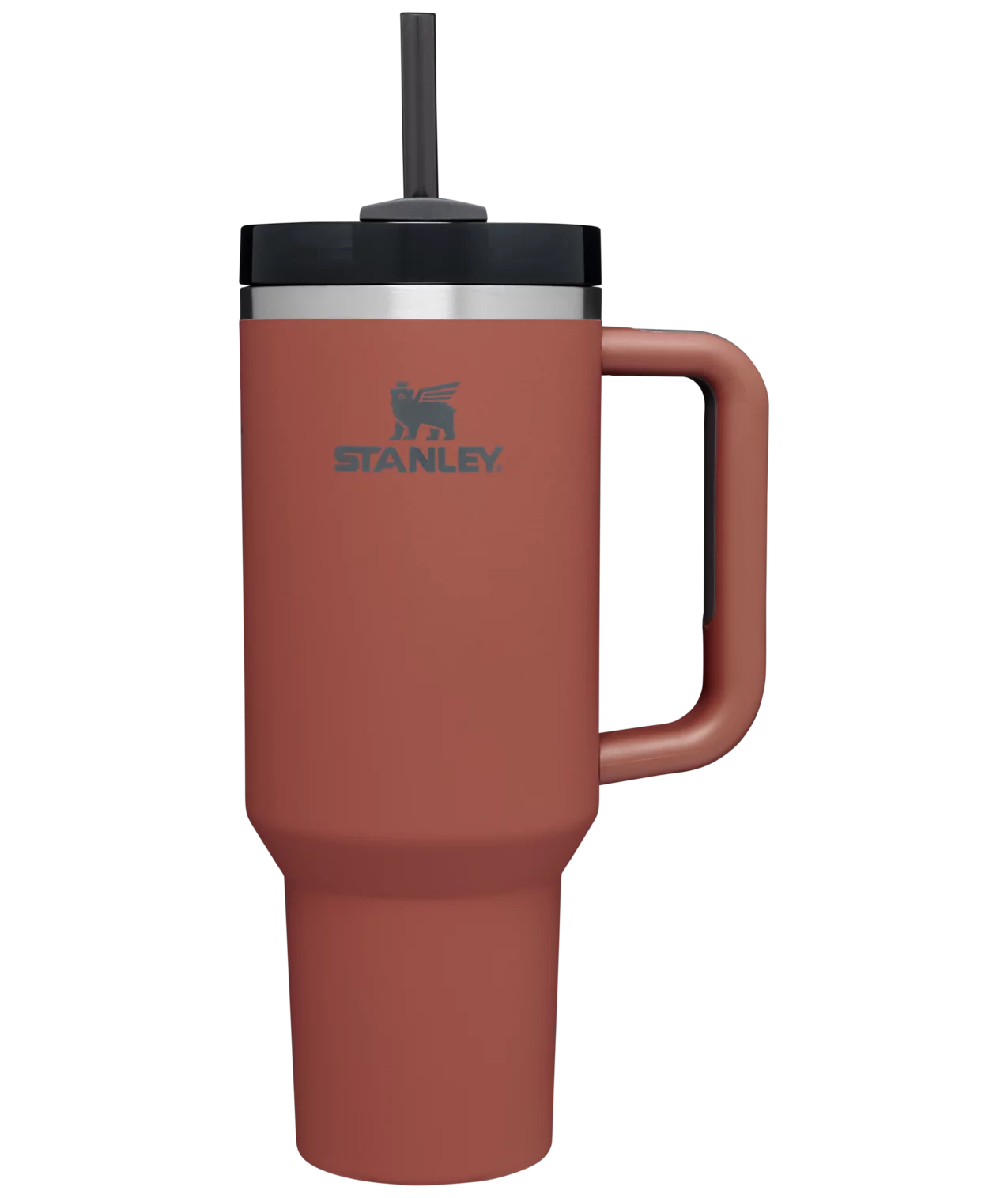 Stanley The Quencher H2.0 FlowState Tumbler (Soft Matte) | 40 OZ - Red Rust