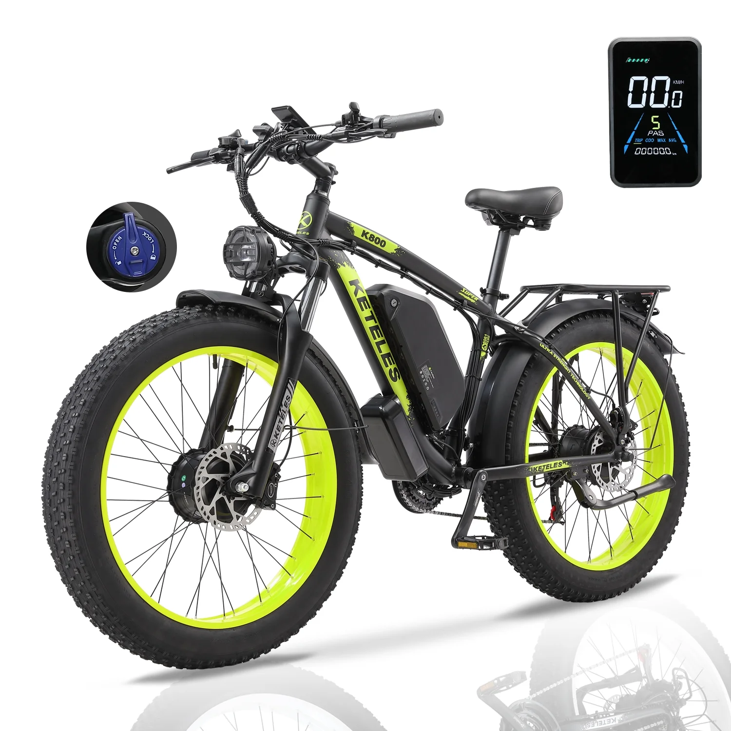 KETELES 2000W Electric Bike for Adults, 26