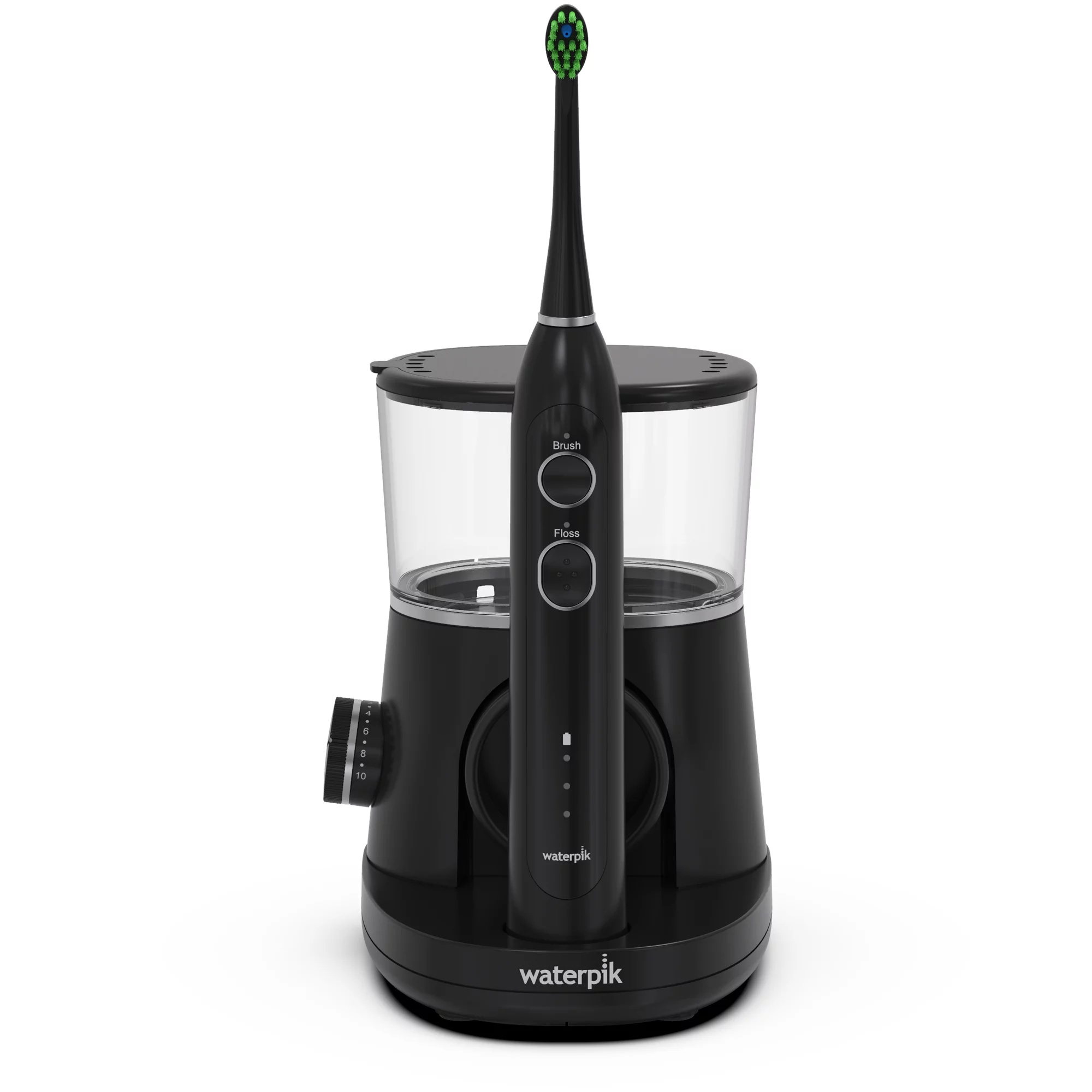 Waterpik Sonic-Fusion 2.0 Flossing Toothbrush, Electric Toothbrush & Water Flosser Combo, Black