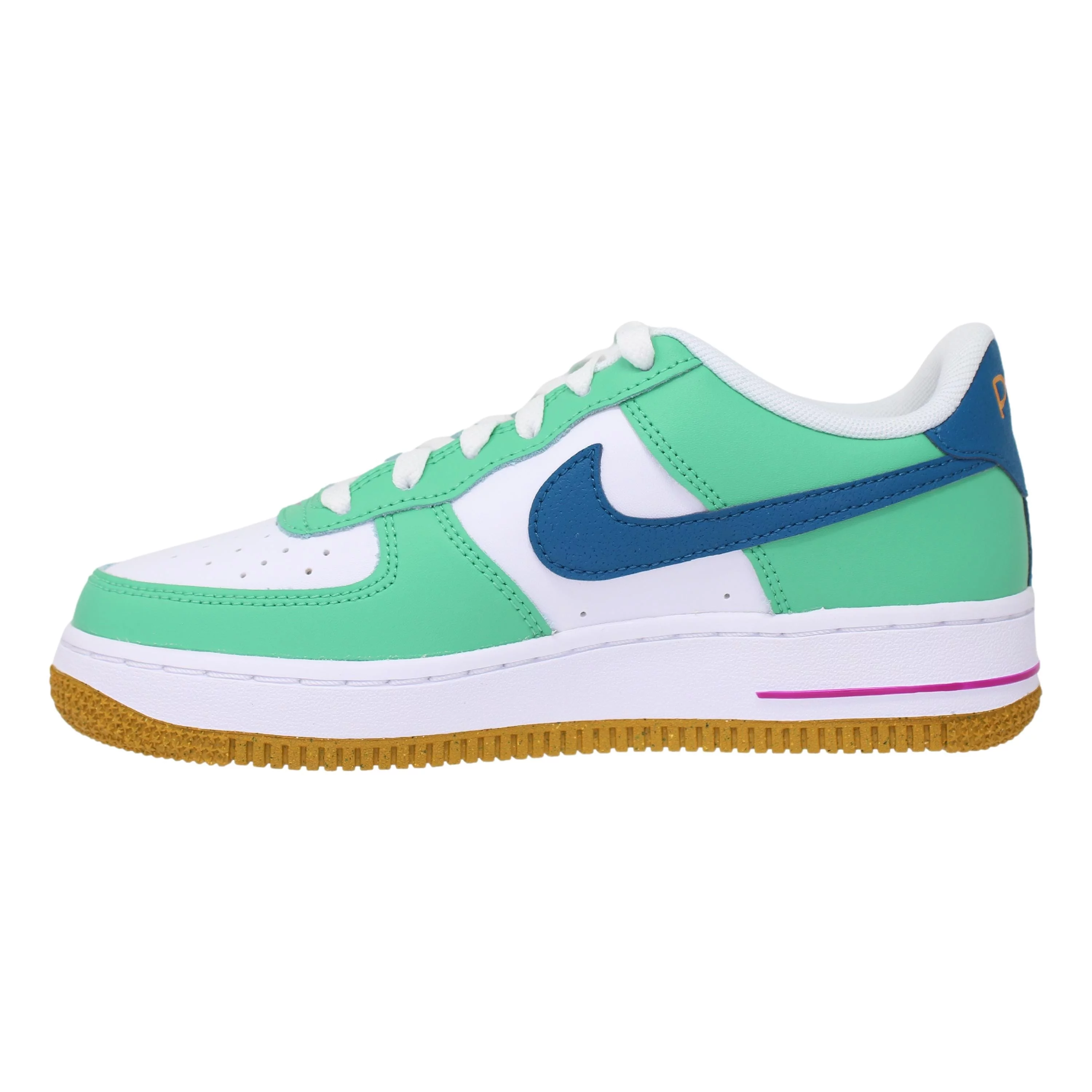 Nike Air Force 1 LV8 BG White/Green Abyss-Spring Green FJ4613-100 Grade-School Size 5Y Medium