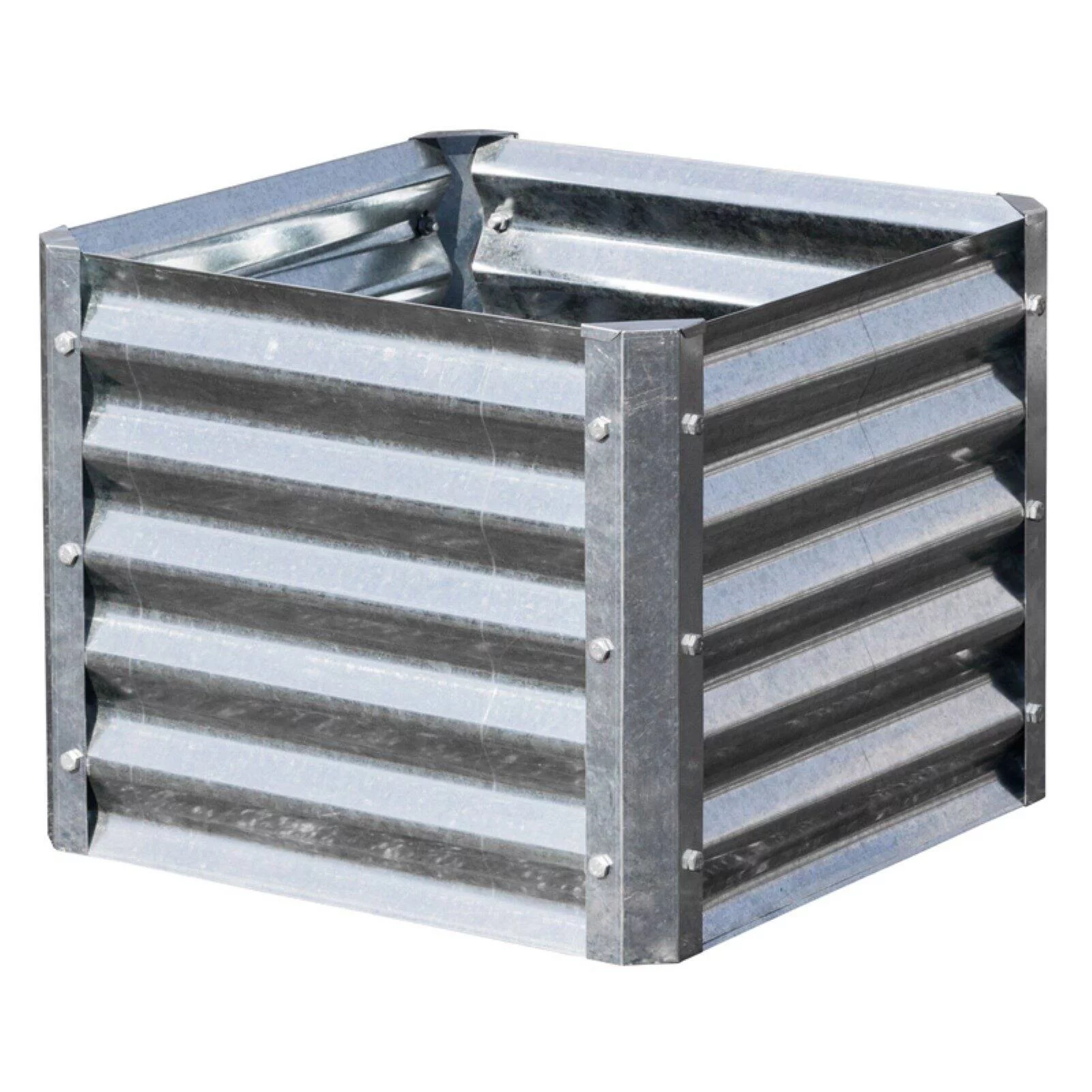 EarthMark Galvanized High Square Raised Garden Bed