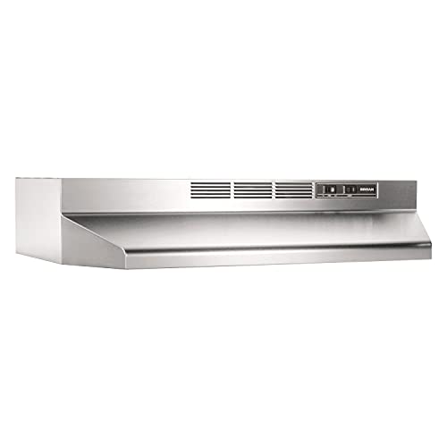 Broan-NuTone 413001 Non-Ducted Ductless Range Hood with Lights Exhaust Fan for Under Cabinet, 30-Inch, White