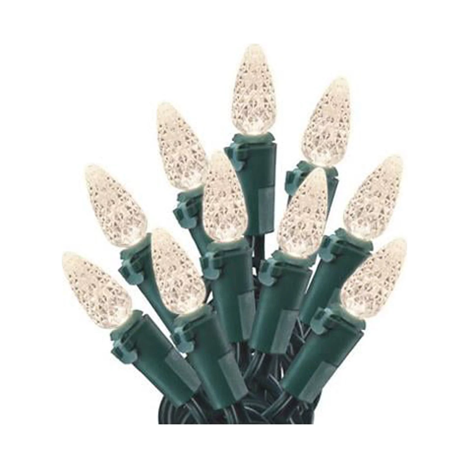 Holiday Wonderland 47949-88A Christmas LED Light Set, C6, Warm White, 200-Ct. Spool - Quantity 1