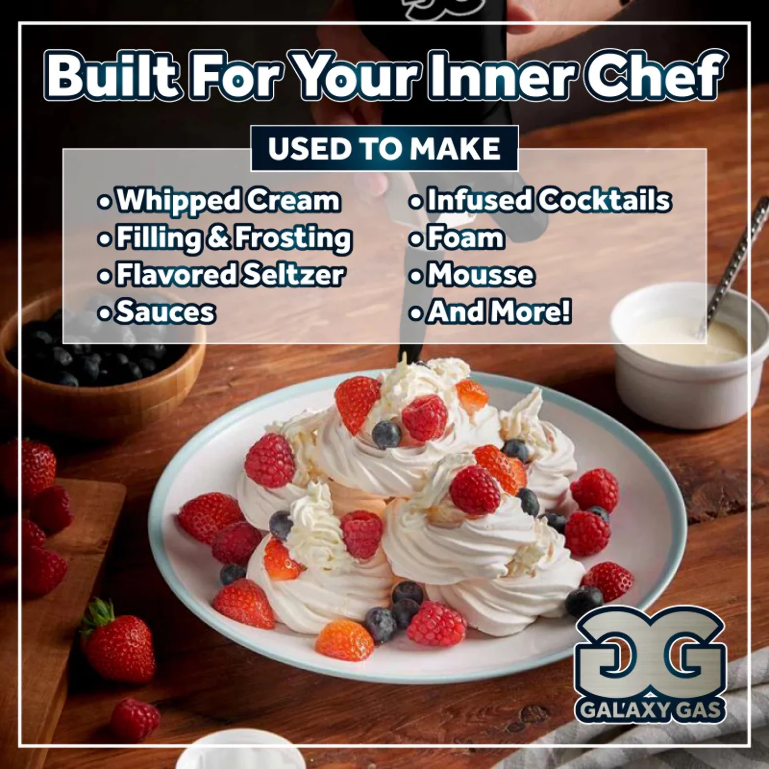 Galaxy Gas Mango Smoothie Flavor Whipped Cream Chargers, Nitrous Oxide 8 Gram Whip Cream Charger, Whipped Cream Charger Set, N2O Charger Set, 100 Counts