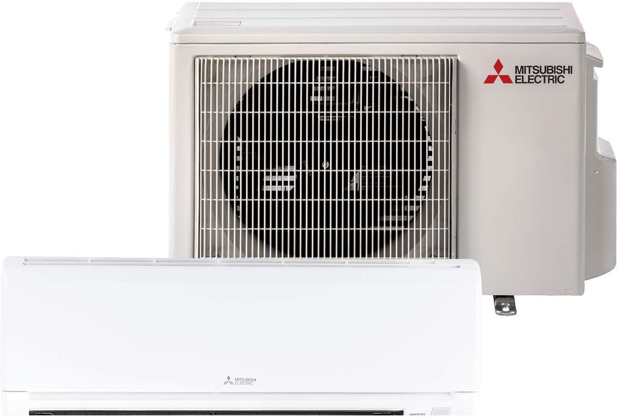 Mitsubishi 9,000 Btu 24.6 Seer Single Zone Ductless Mini Split Heat Pump System (AC and Heat)