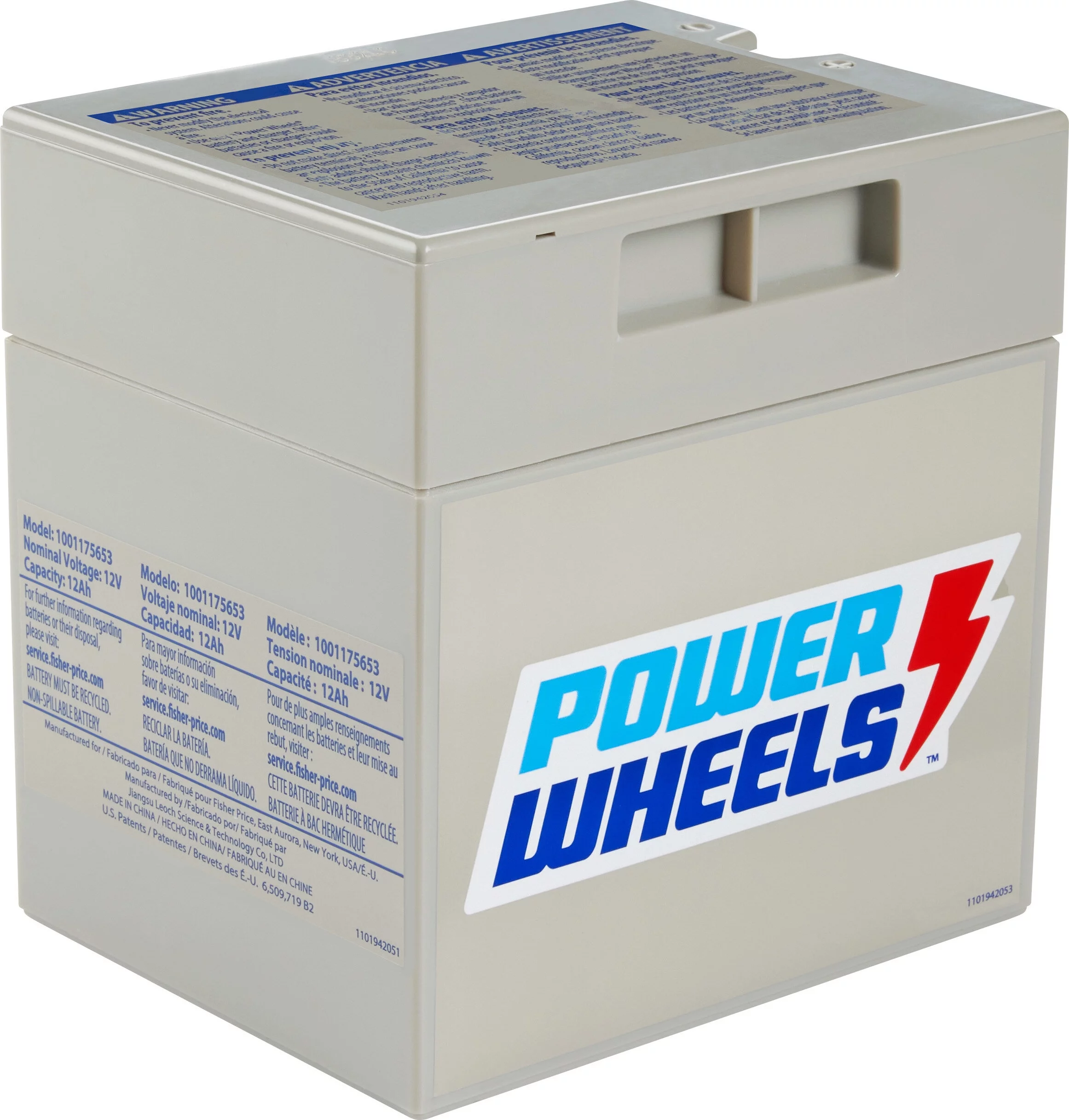 Power Wheels Replacement Battery 12-Volts Rechargeable for Preschool Ride-on Vehicles