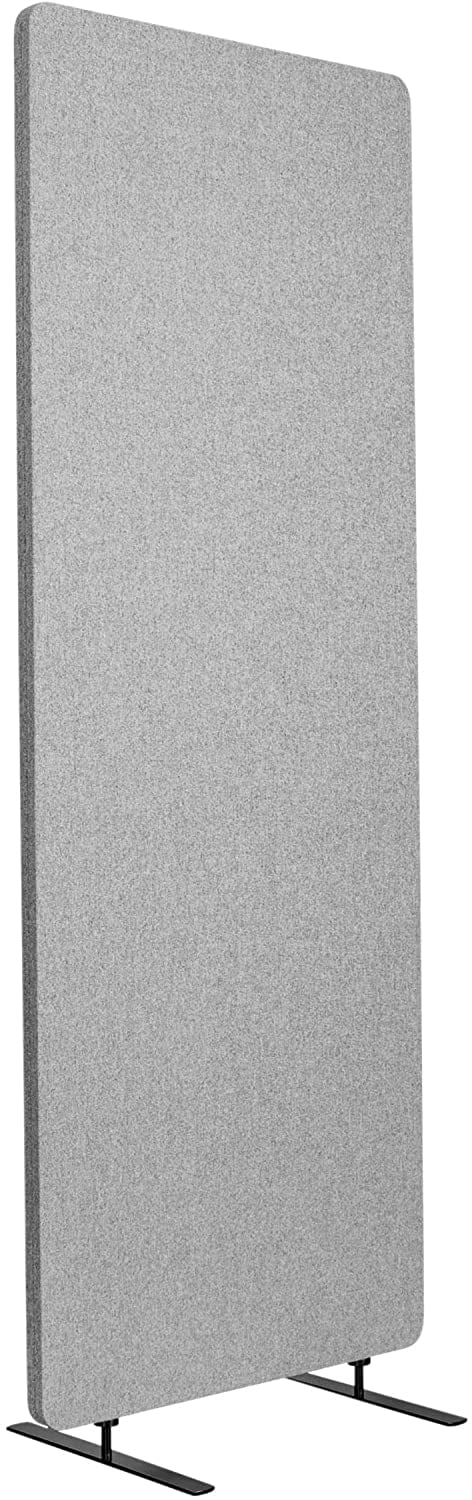 Stand Up Desk Store ReFocus Freestanding Noise Reducing Acoustic Room Wall Divider Office Partition (Cool Gray, 23.6